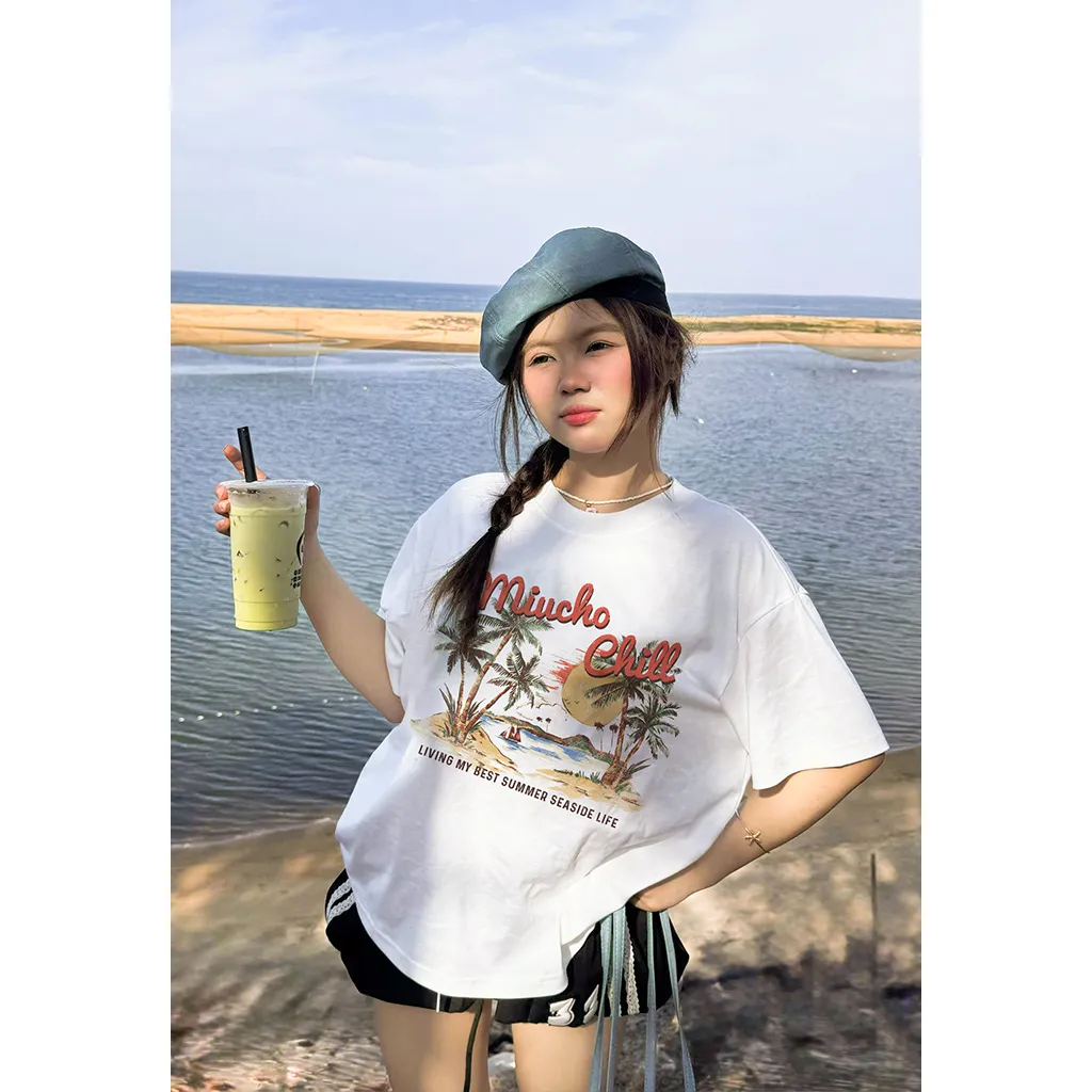 Áo thun boxy nam nữ du lịch biển Miucho 3365_thumbnail_4