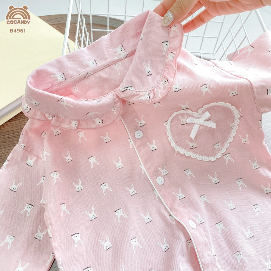 Bộ dài HỒNG pijama họa tiết thỏ_thumbnail_6