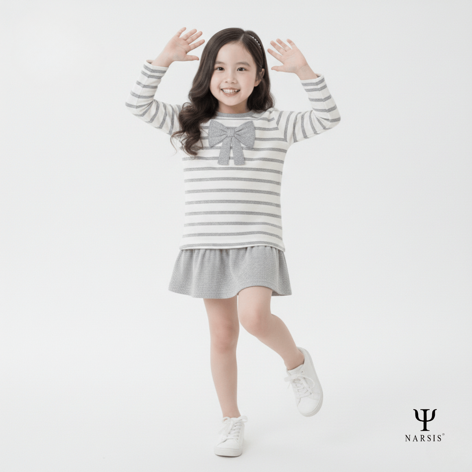 ÁO THU ĐÔNG BÉ GÁI KL0010 NARSIS VẢI LEN COTTON ẤM ÁP, THOÁNG MÁT, GIỮ ẤM TỐT, MỀM MẠI