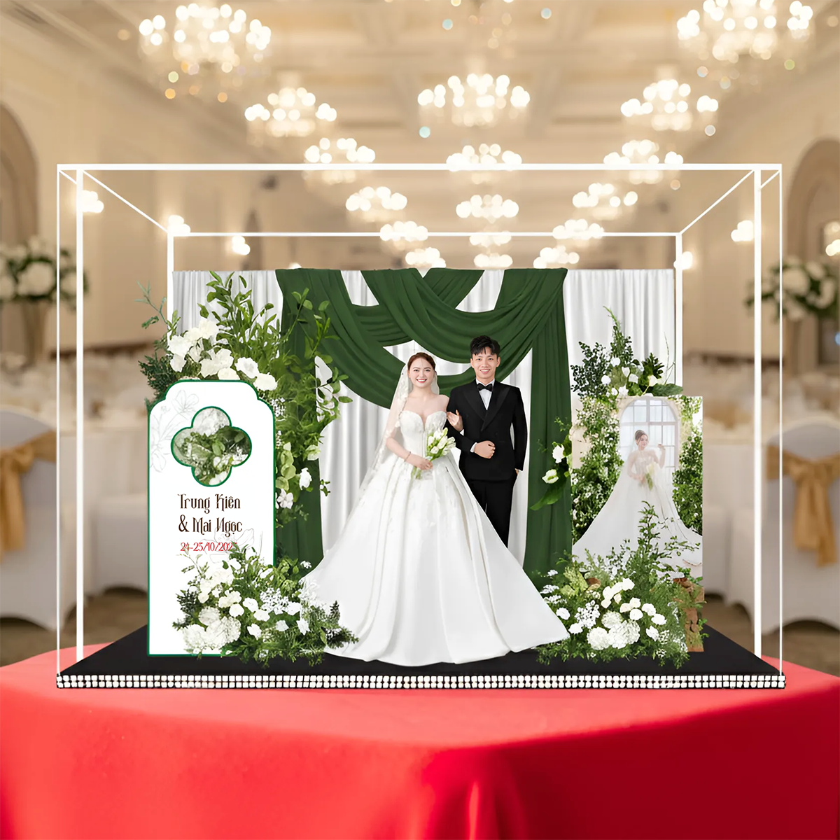 Standee Đám Cưới – Mô Hình Mica 3D Trang Trí, In Ảnh Theo Yêu Cầu, Quà Cưới Decor (Tặng Hộp+ Túi) - Size tính theo chiều ngang_thumbnail_34