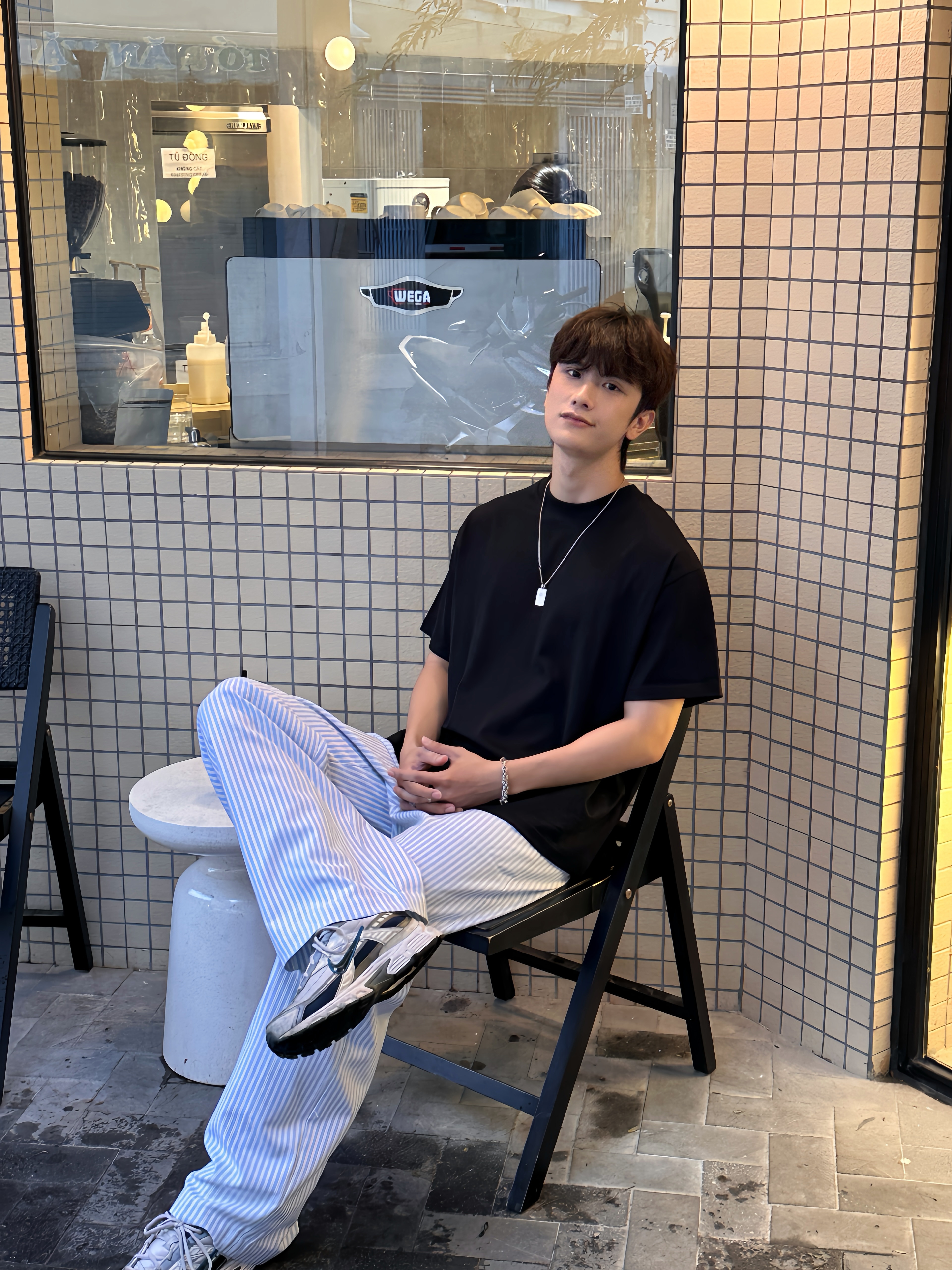 Áo thun trơn unisex form boxy AXT01 Miucho chất vải cotton co giãn 2 chiều_thumbnail_3