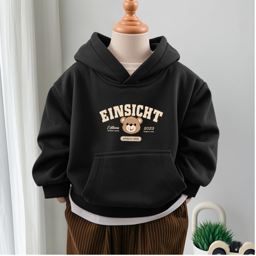 Áo nỉ mũ bé trai in hình gấu Einsicht - Loza Kids HN3430_thumbnail_1