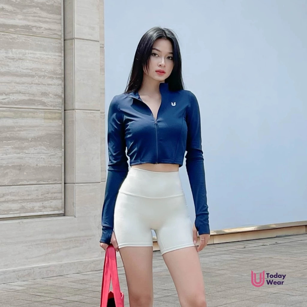 Áo khoác dáng croptop thể thao Racer cao cấp gom dáng tôn body_thumbnail_2