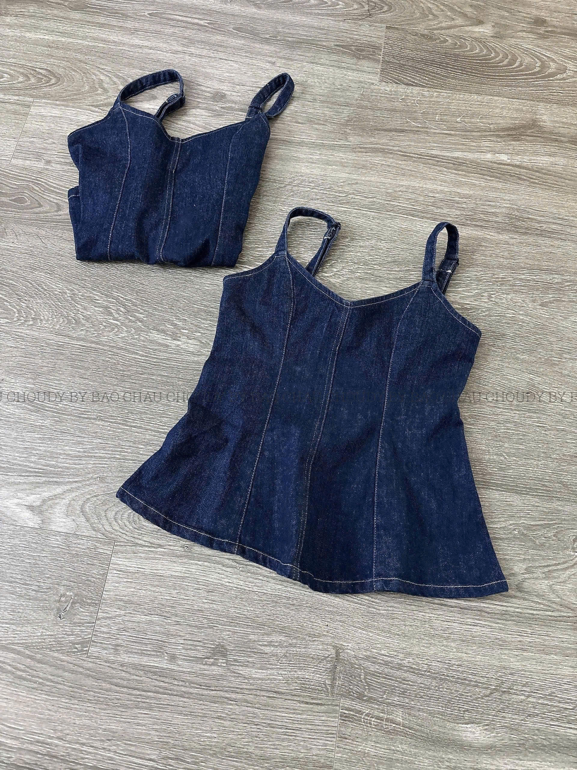 SALE U762 ÁO DÂY JEAN KIỂU_thumbnail_1