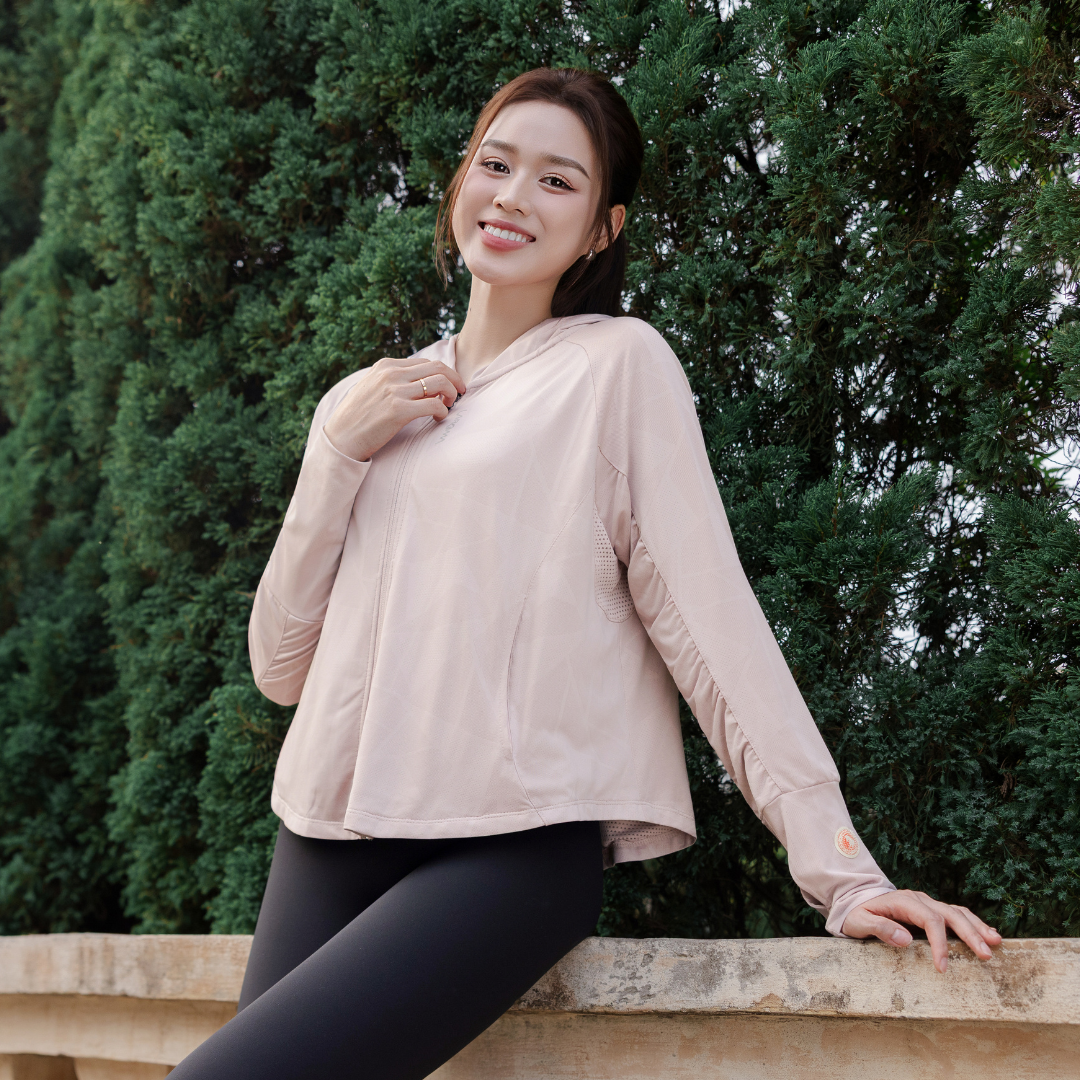 AN25 - Áo chống nắng nữ 2 lớp dệt dáng cánh dơi