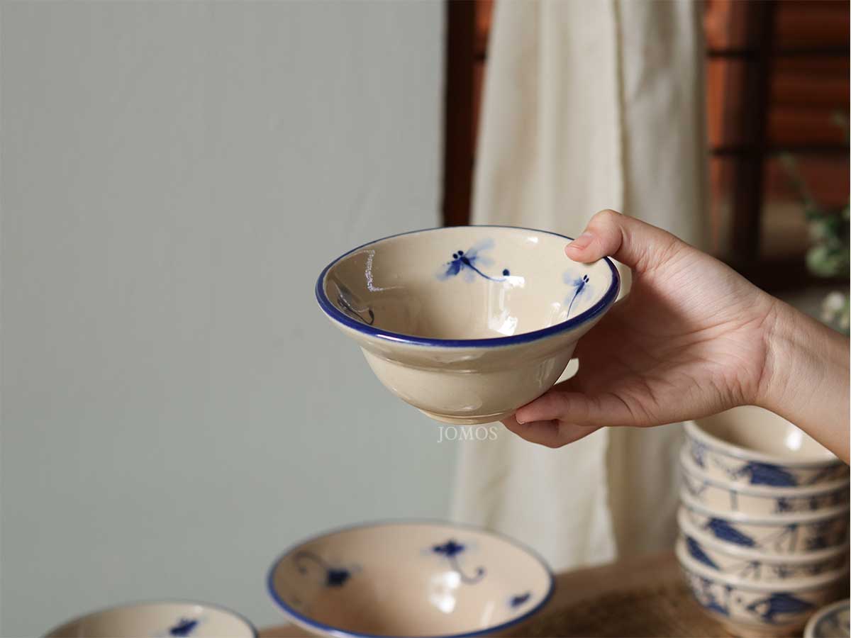Chén chiết yêu 13cm gốm chuồn chuồn J000243_thumbnail_1