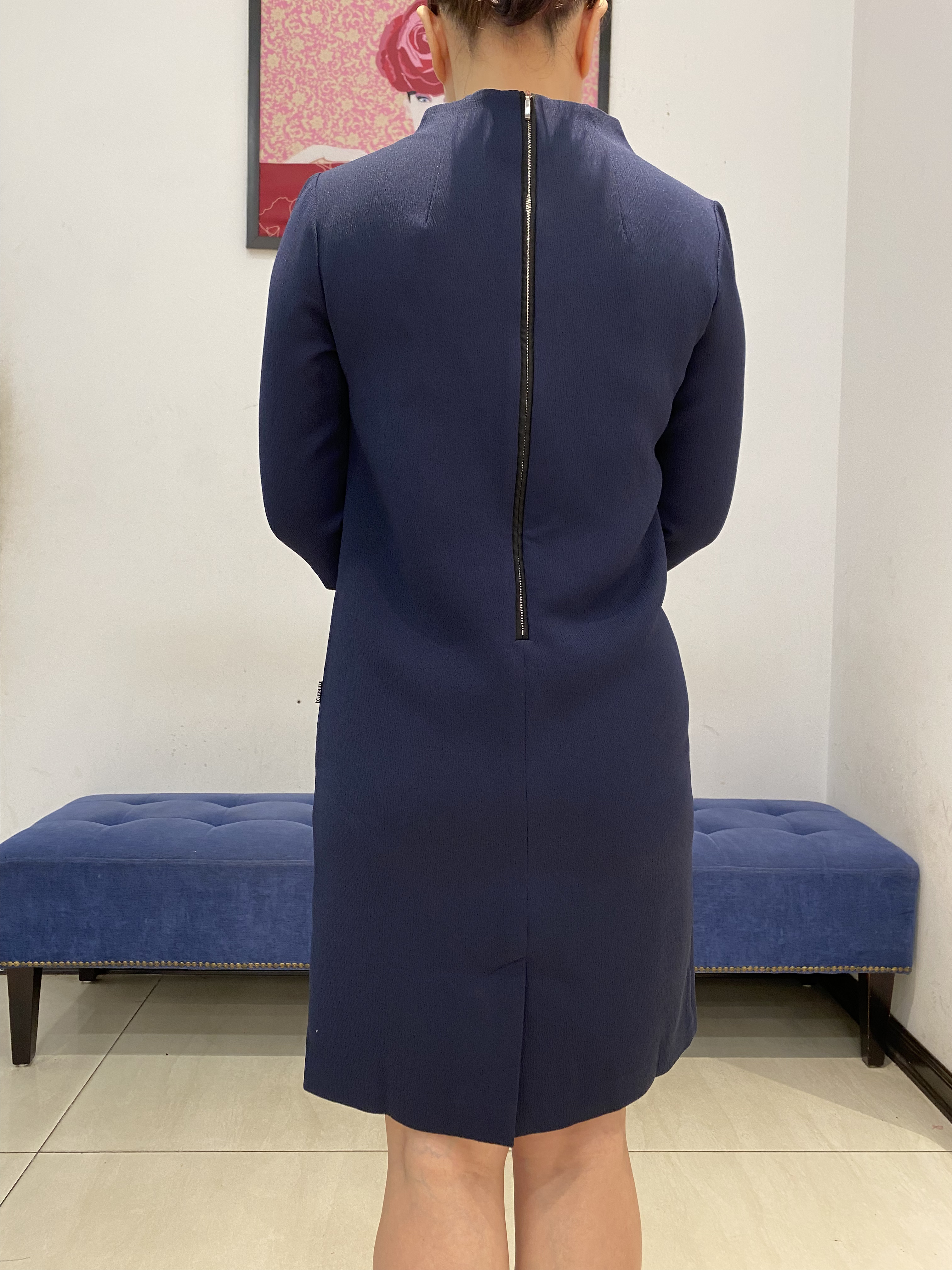 Váy xanh tay lỡ đính hoa_thumbnail_4