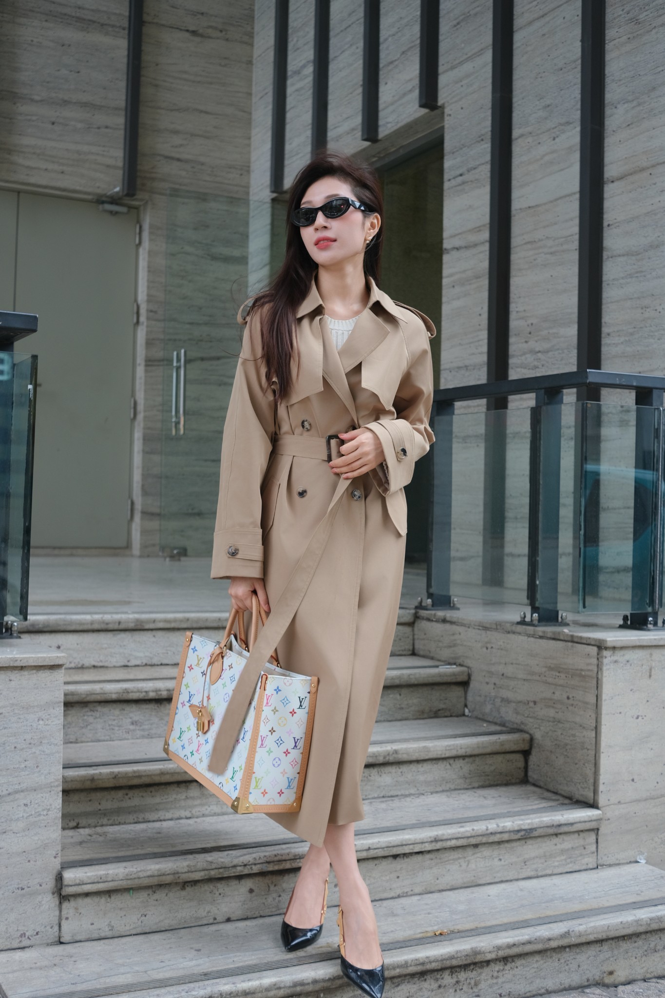 MTD26NAU- Măng tô dài màu nâu