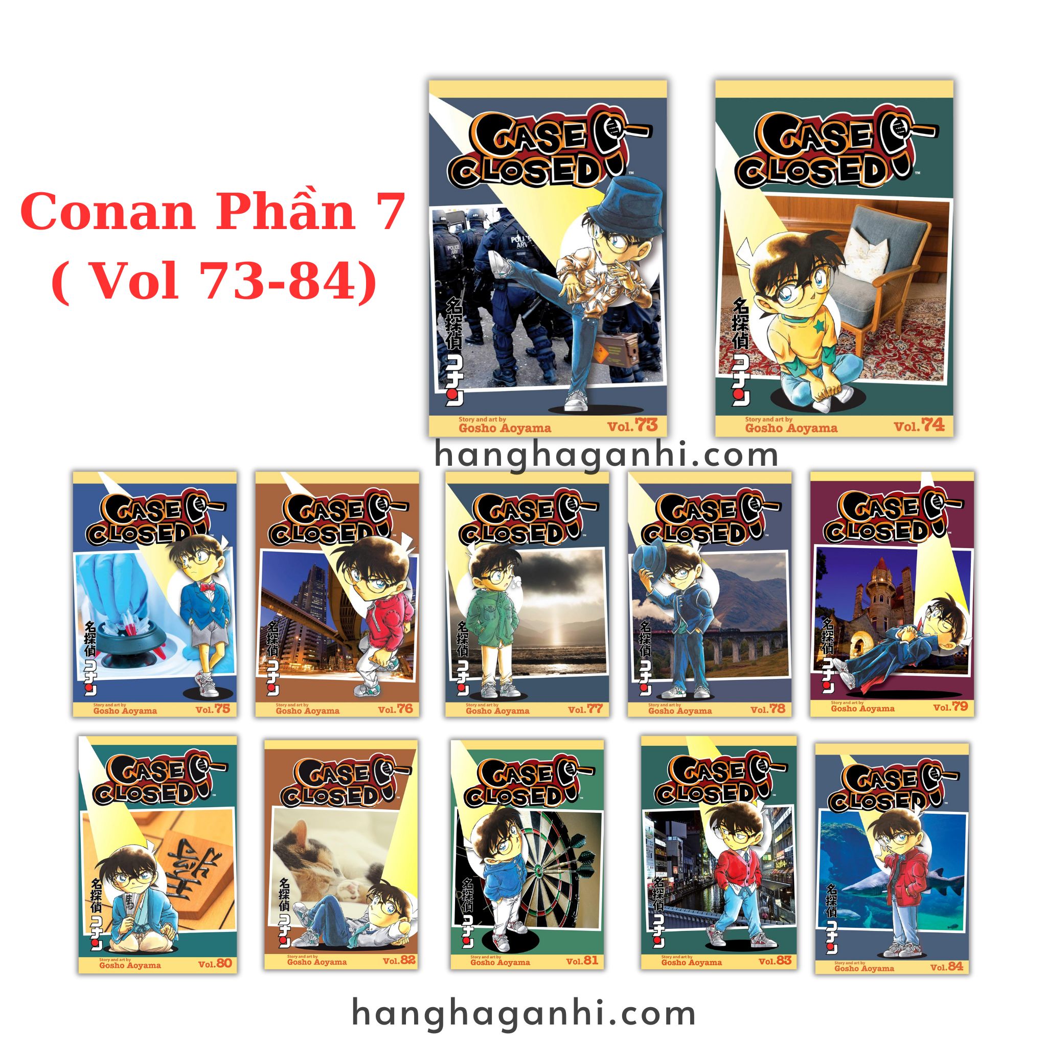 [TIẾNG ANH] - Truyện Tranh Thám Tử Lừng Danh Conan Phần 7 ( Vol 73-84)