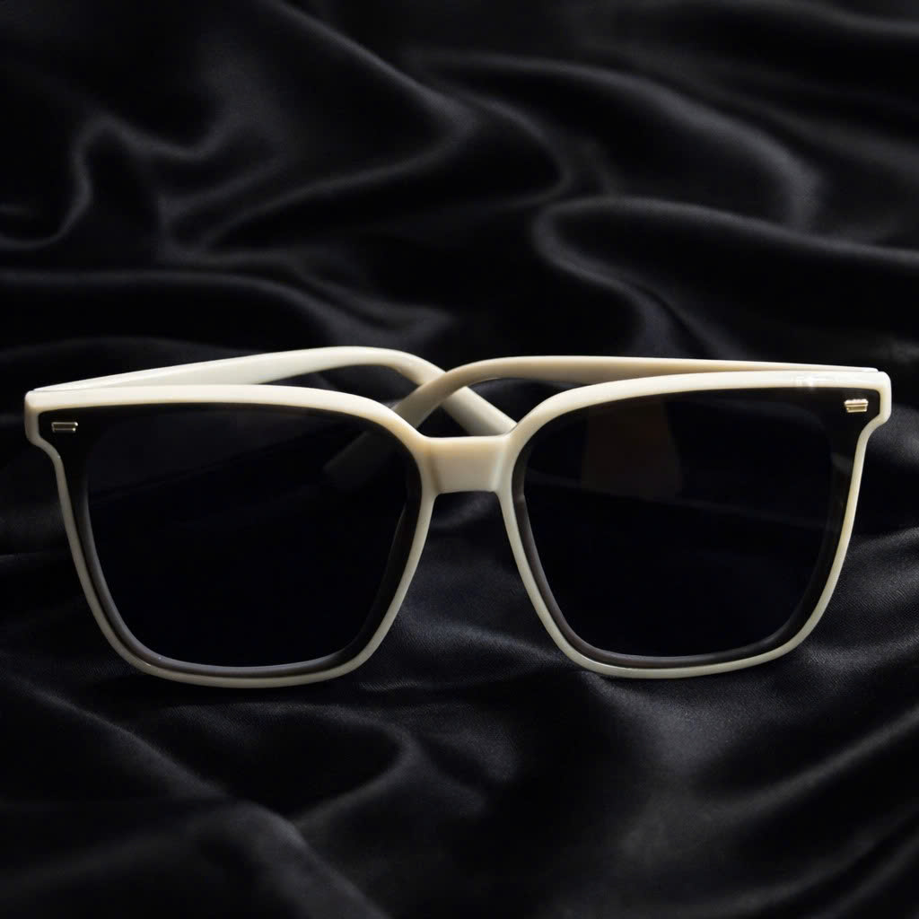 Kính mắt Gentle Monster gọng mỏng màu kem