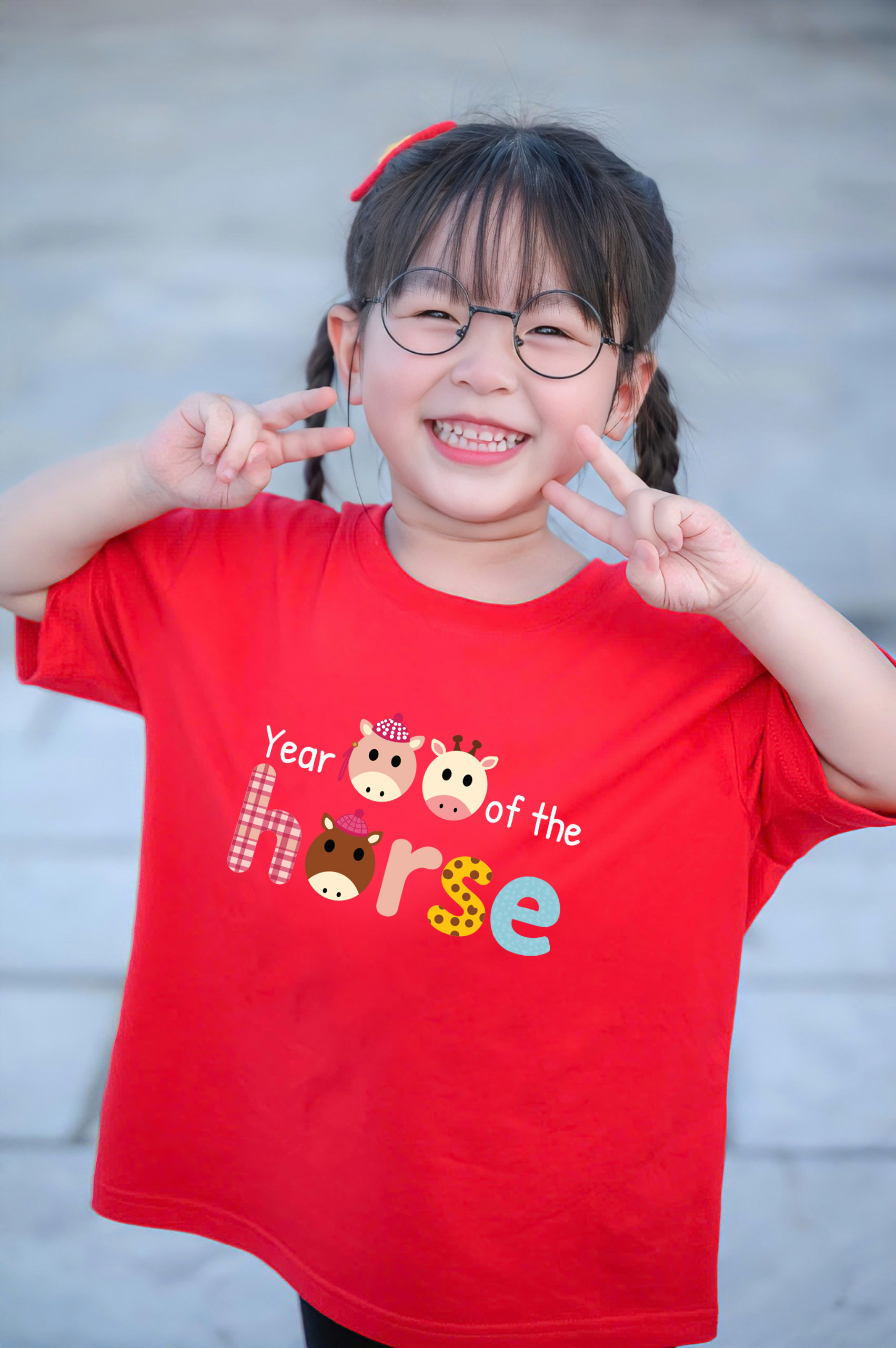 Áo thun bé gái Kado vải cotton thoáng mát mềm mại cổ tròn in chữ phối màu 2956_thumbnail_3