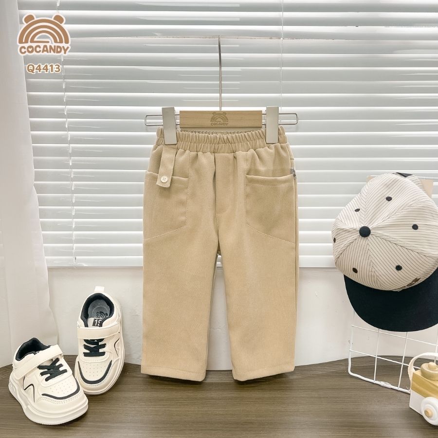 Quần dài nhung NÂU túi chéo_thumbnail_3