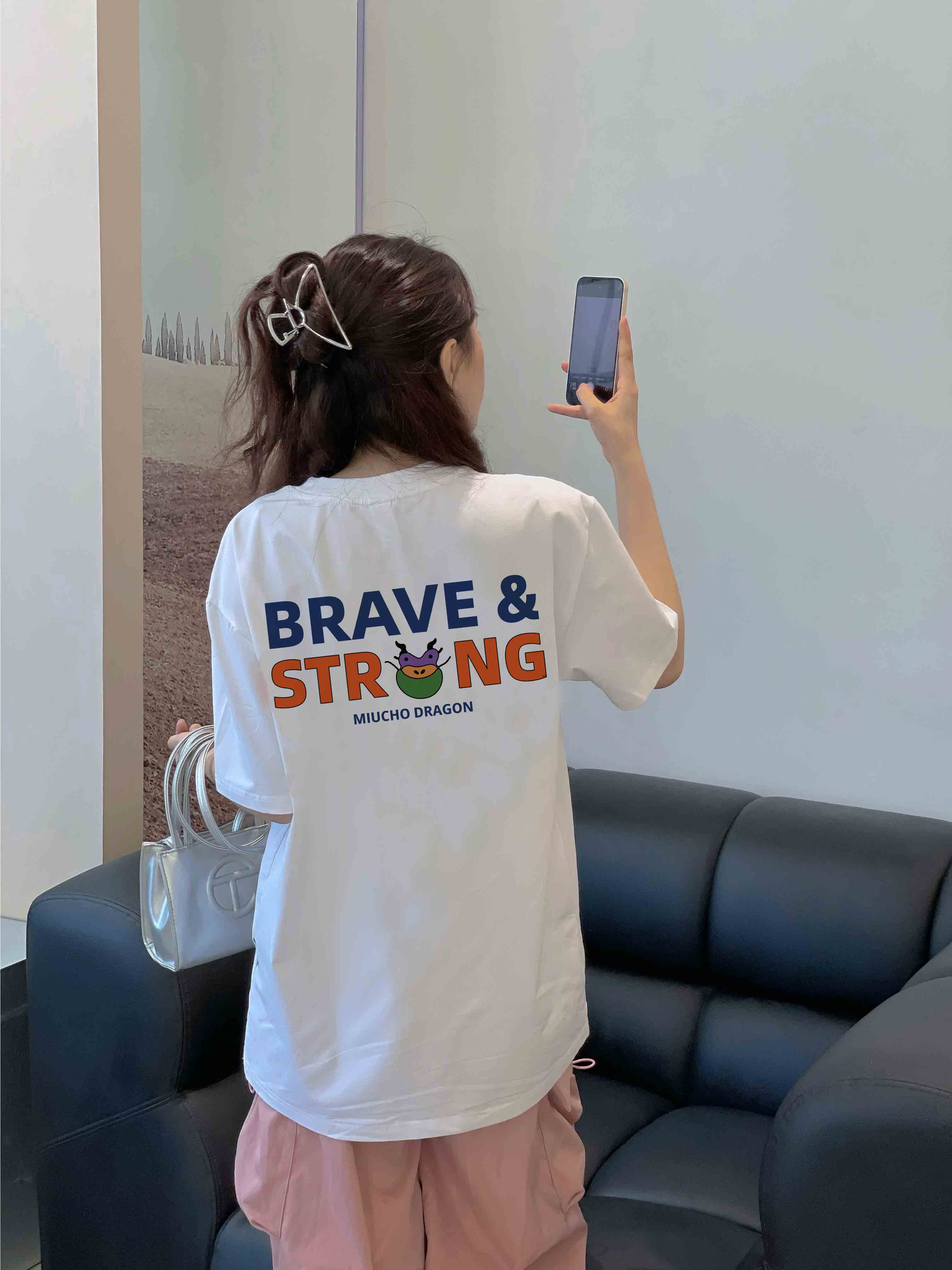 Áo thun Tết form rộng 12 con giáp tuổi Thìn ( tuổi rồng) ATD424 Miucho cotton cổ tròn in graphic_thumbnail_4