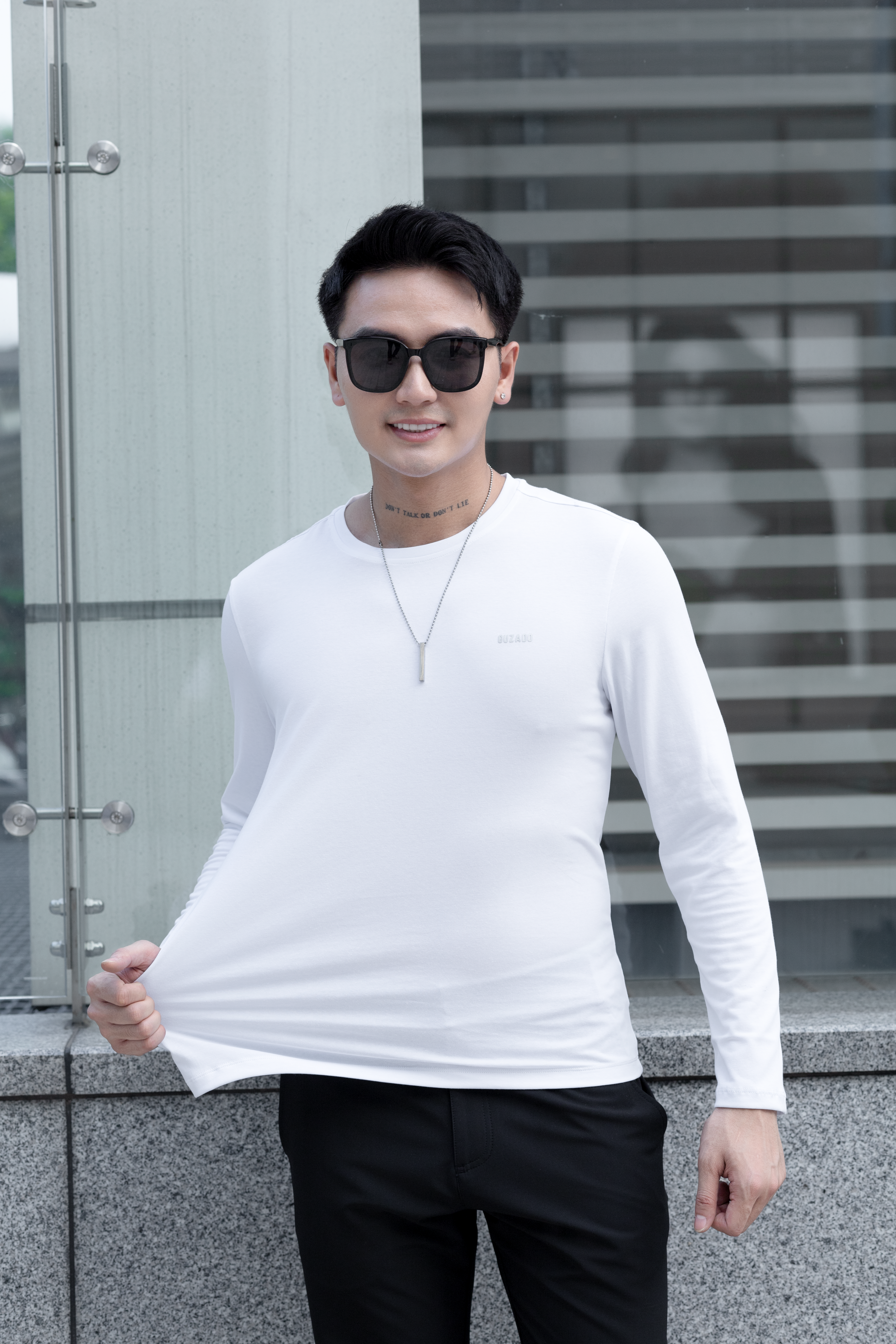 Áo Dài Tay GUZADO Cotton CVC GDT03_thumbnail_14