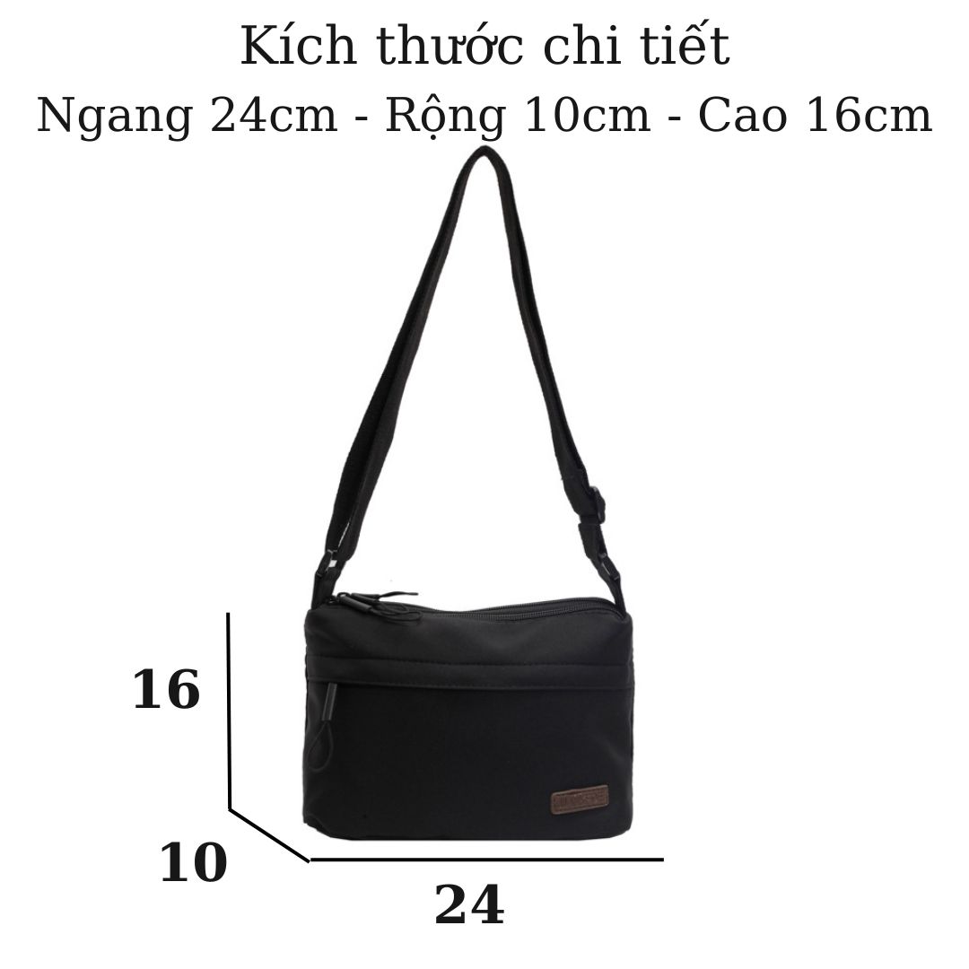Túi Đeo Vai Đeo Chéo  Vải Dù Nhiều Ngăn Năng Động Tiện Dụng Phù Hợp Đi Học Đi Làm Đi Chơi(TDC-OX-02)_thumbnail_6
