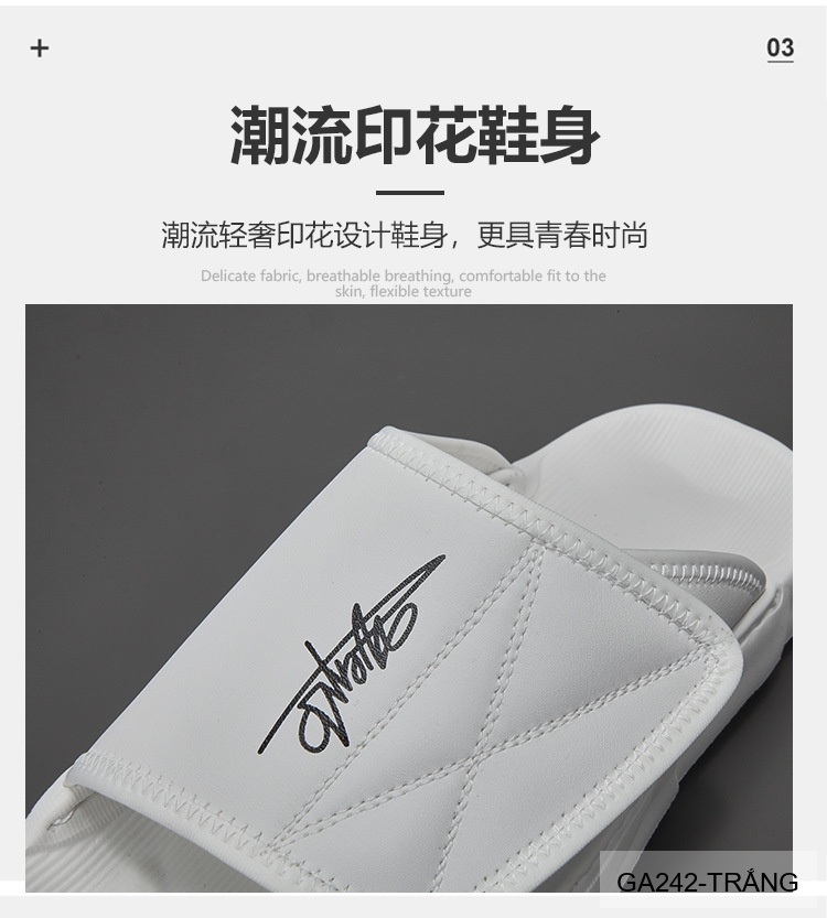 GA242 - Dép xỏ ngón nam da bò phong cách trẻ trung màu trắng đen_thumbnail_10