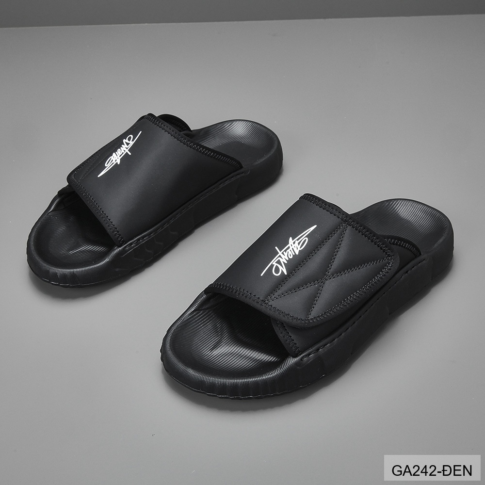 GA242 - Dép xỏ ngón nam da bò phong cách trẻ trung màu trắng đen_thumbnail_12