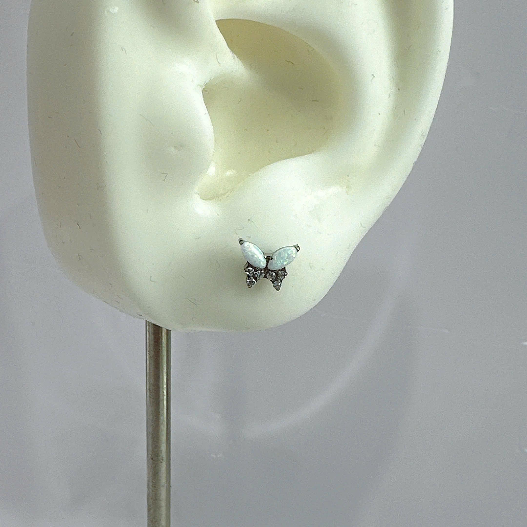 Khuyên kiểu titan bướm opal 3 kim cương_thumbnail_0