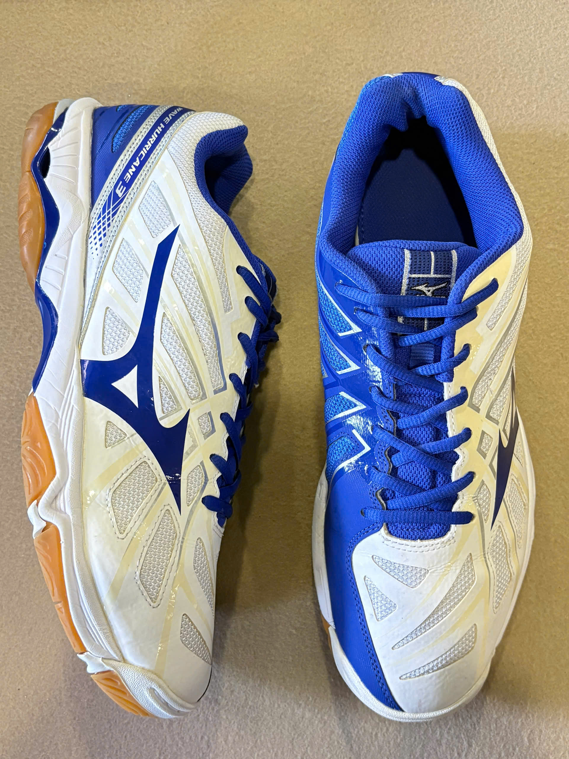 Mizuno Wave Hurricane 3 Volleyball Shoes V1GB174022 - White/Blue