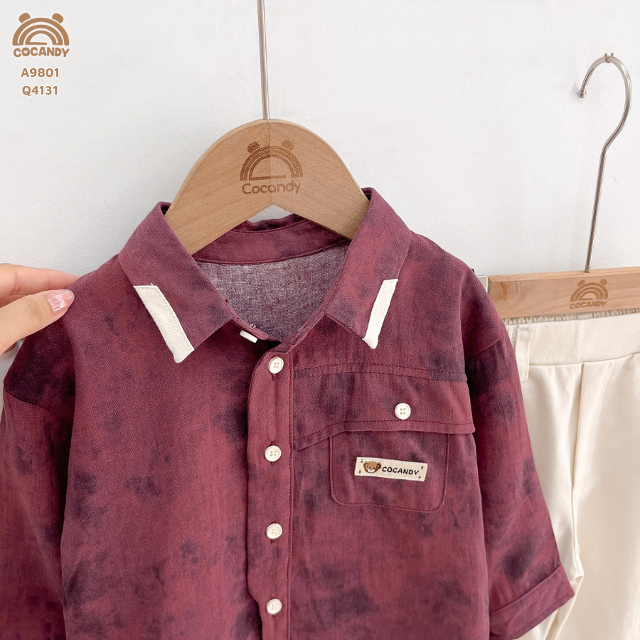 Áo dài ĐỎ LOANG  sơ mi_thumbnail_3