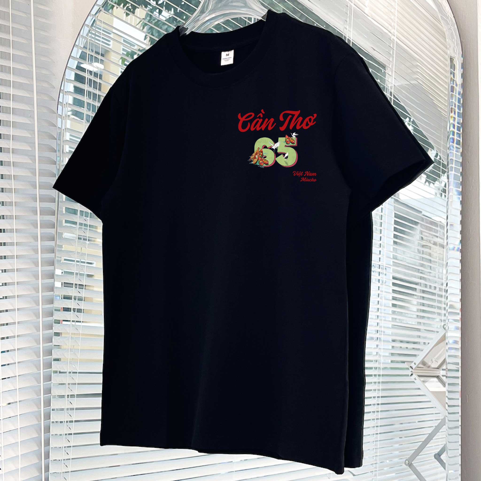 Áo thun nữ du lịch Cần Thơ form vừa regular thoáng mát ARD1294 Miucho Chic in mix_thumbnail_9