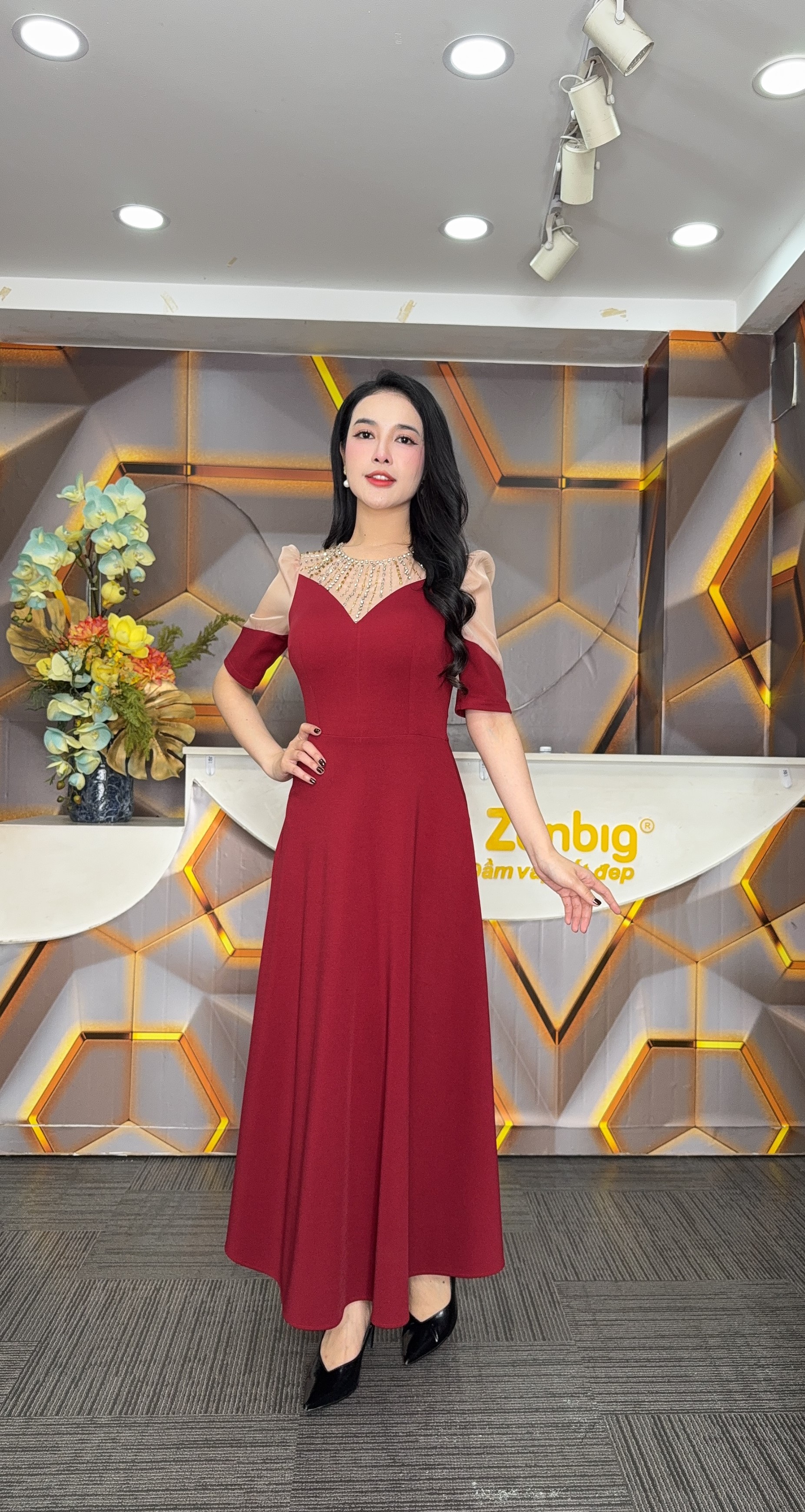 Đầm xòe - Y1853 - Thương hiệu Zonbig_thumbnail_4