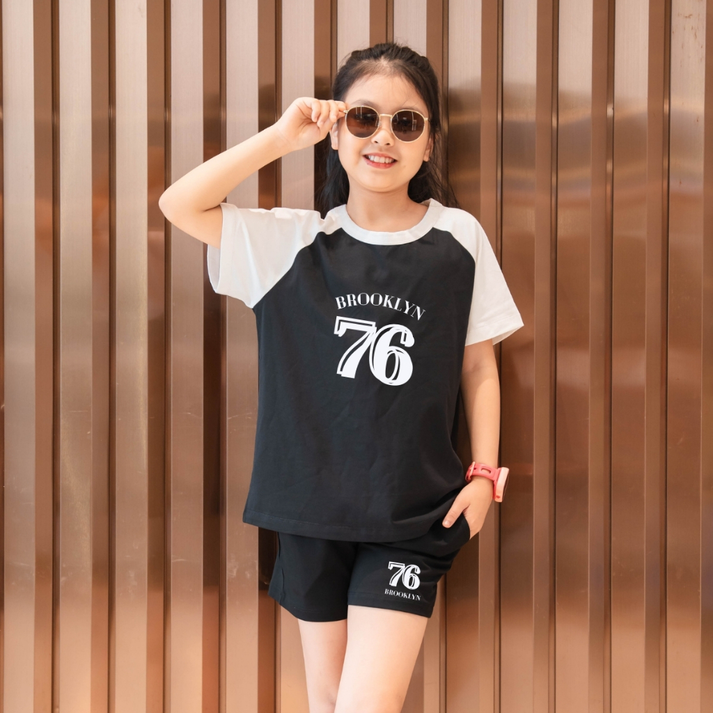 Bộ đồ bé gái phối màu in hình nhiều mẫu - Loza Kids G0186_thumbnail_2