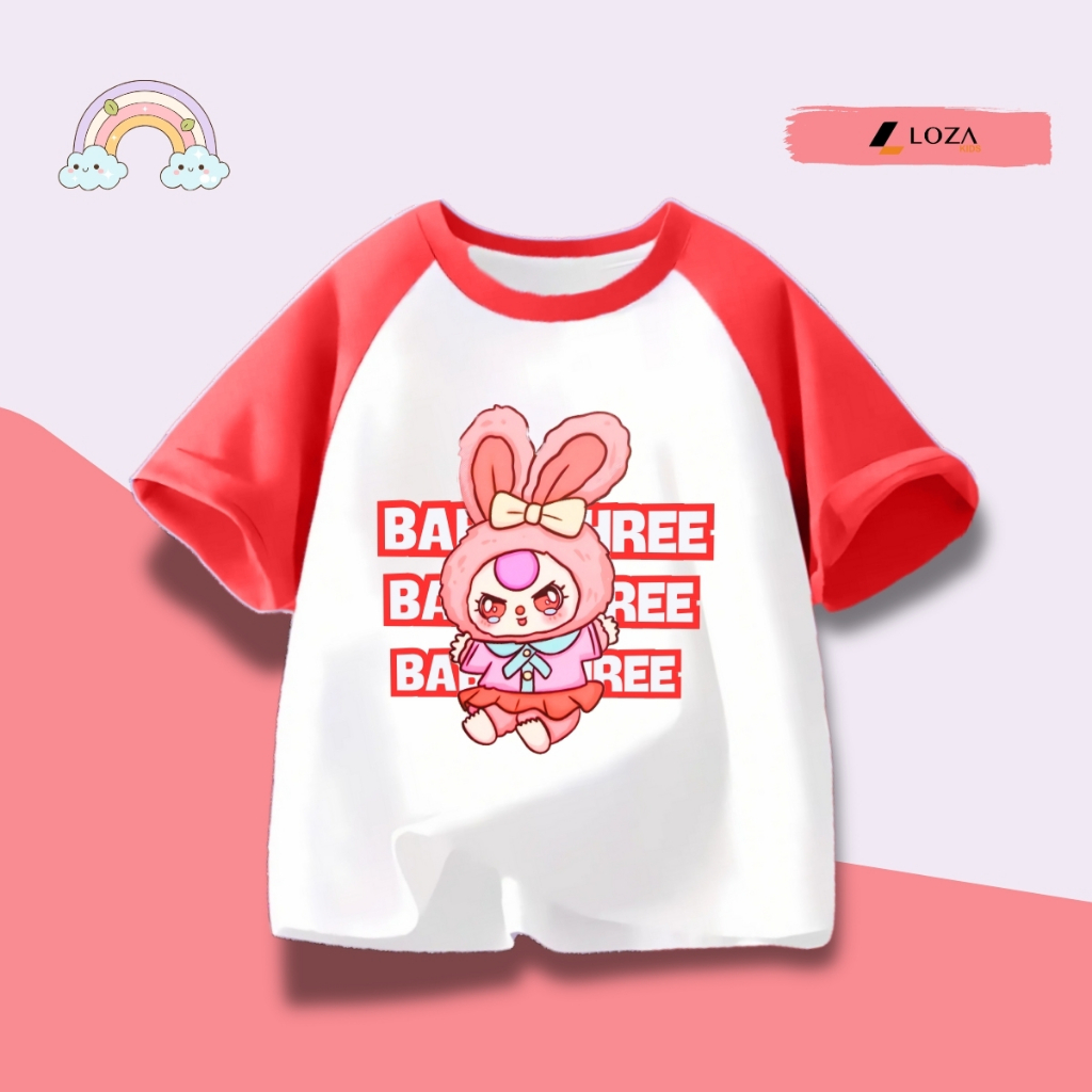 Áo thun bé gái in hình Baby three nhiều mẫu - Loza Kids BT002_thumbnail_3