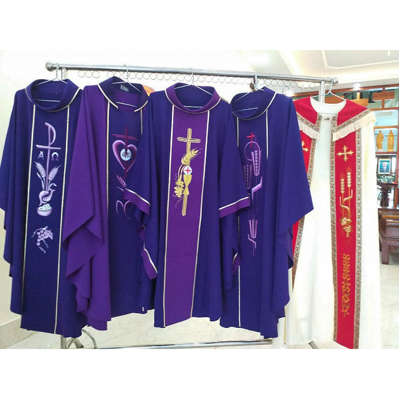 Áo lễ linh mục màu tím - Qùa tặng tân linh mục - Qùa tặng cha xứ