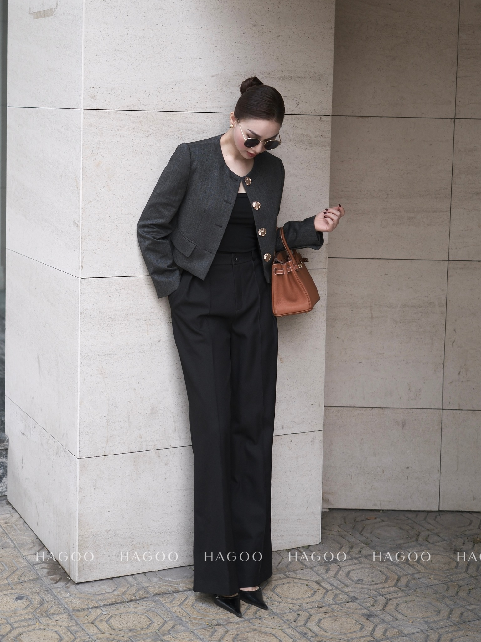 Áo Blazer khuy to HAGOO