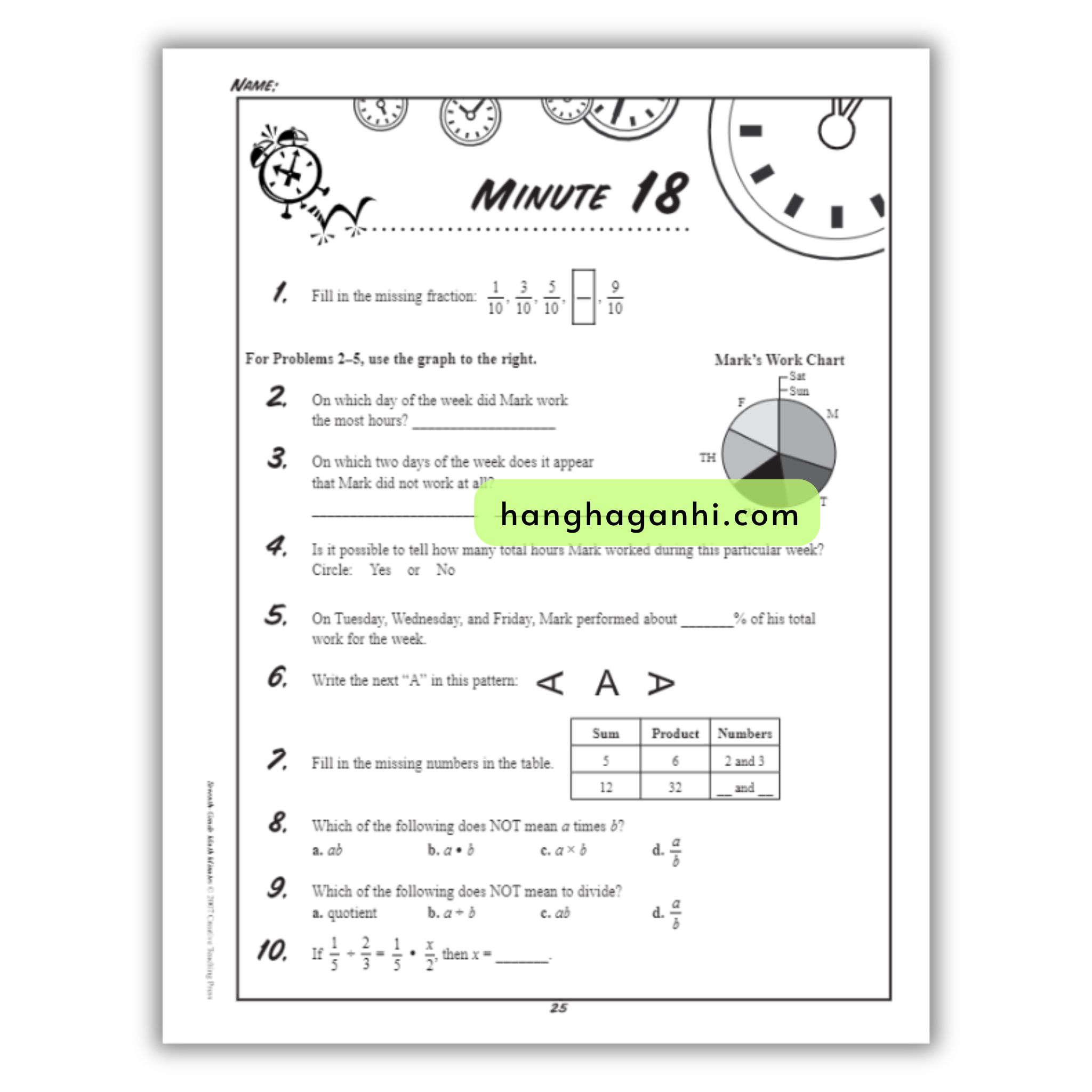 Math Minutes Grade 7- Sách Toán Tiếng Anh cho bé lớp 7_thumbnail_8