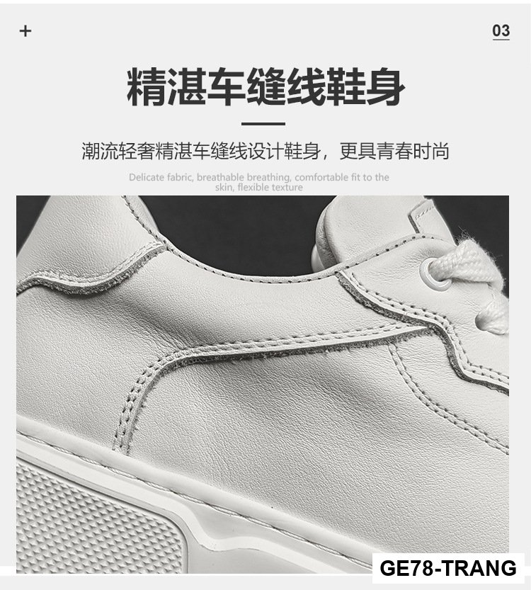 GE78 - Giày thể thao màu trắng đế dày_thumbnail_3