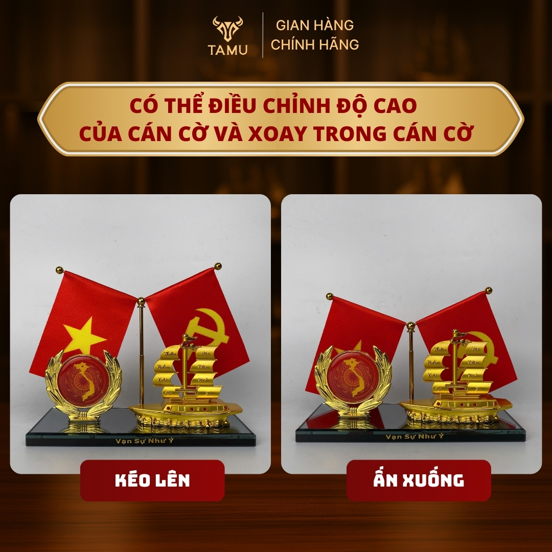 Mô Hình Thuyền Vàng Cờ Tổ Quốc Cờ Đảng_thumbnail_14