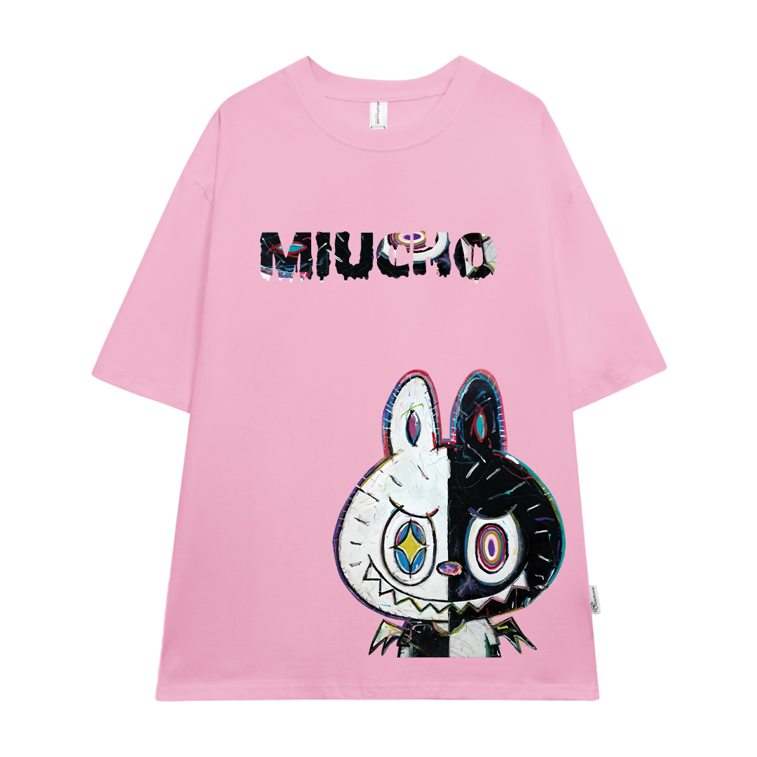 Áo phông labubu form rộng unisex ATD1442 Miucho tay ngắn cổ tròn in mix_thumbnail_19