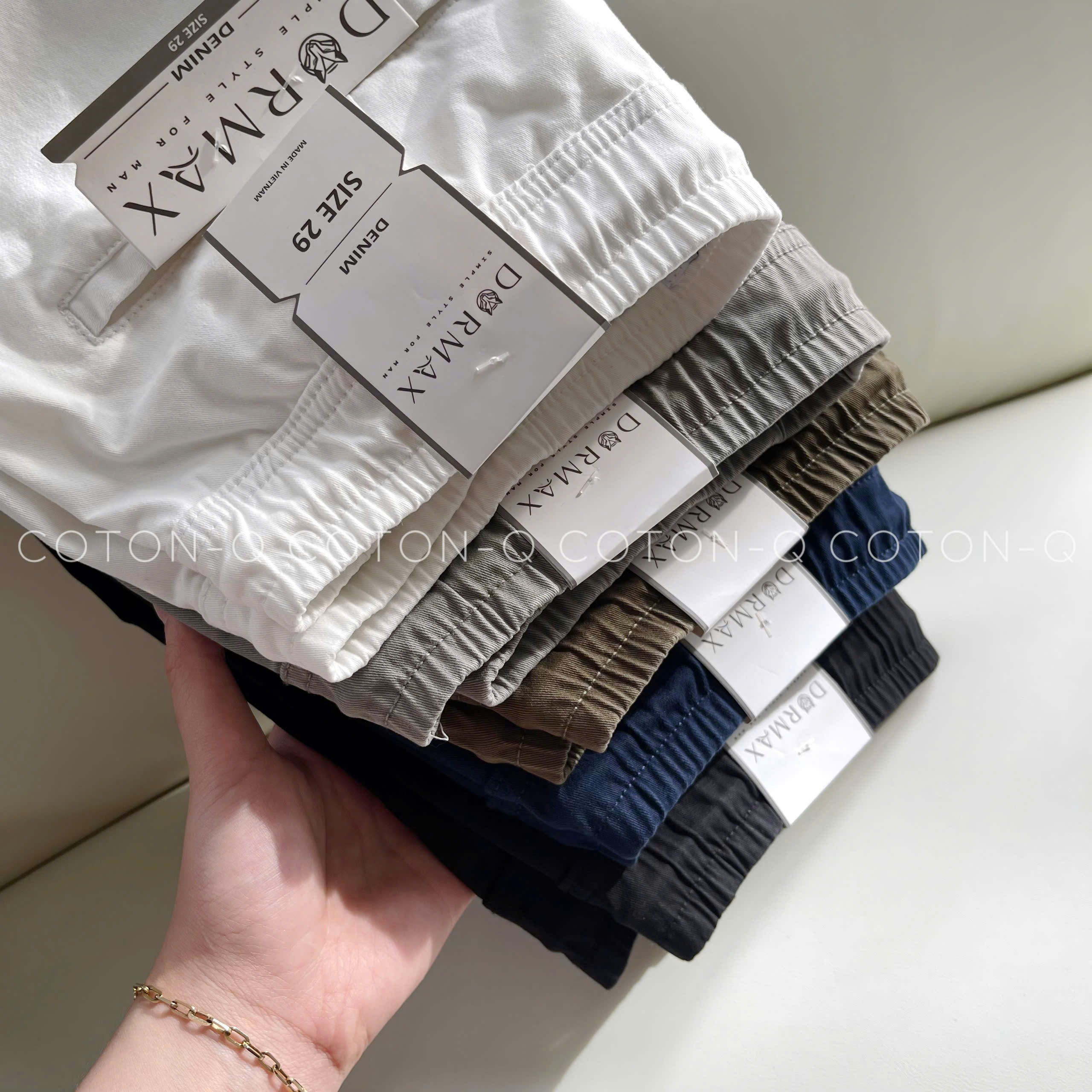 Quần short lưng thun 5M nam ( ĐEN )_thumbnail_3