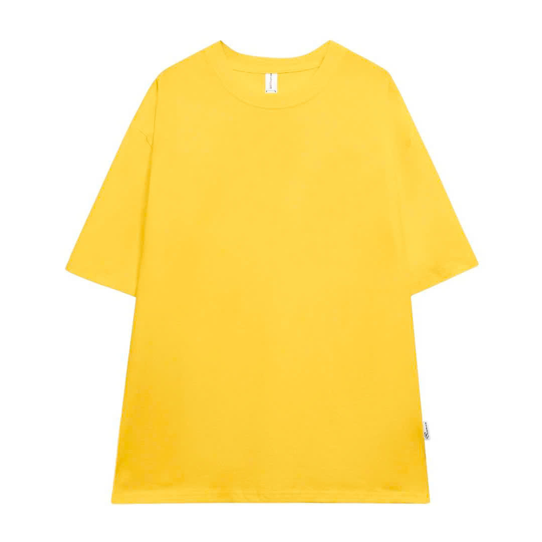 Áo thun trơn form rộng ATT01 Miucho vải cotton cổ tròn in basic Top Trắng