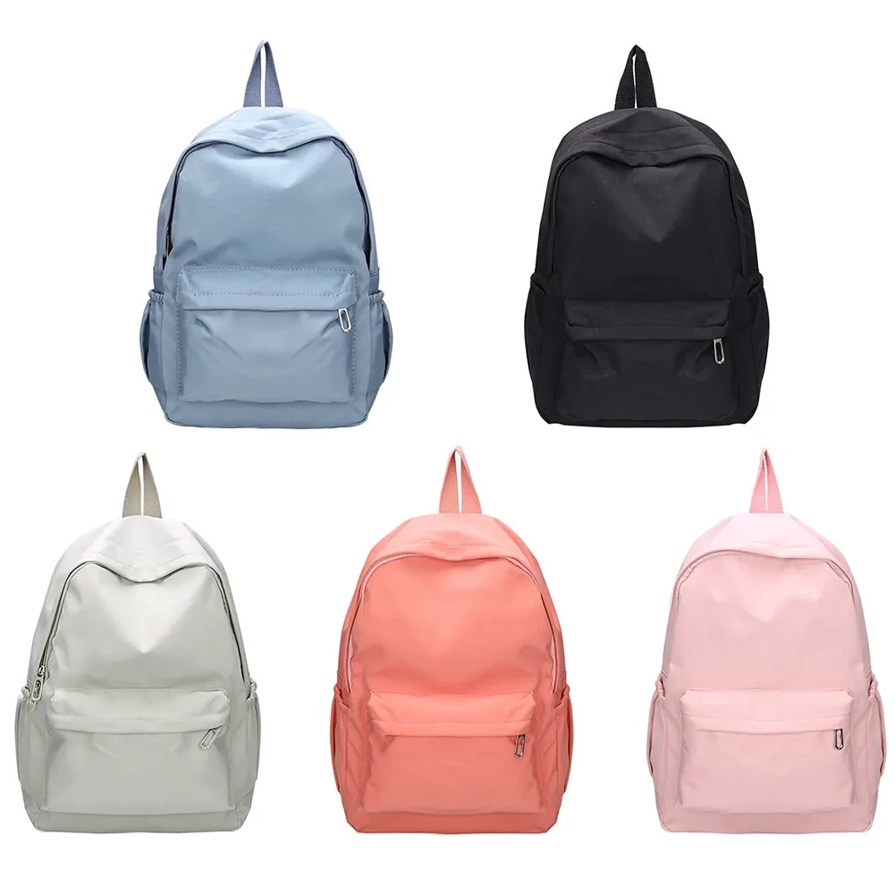 K Style Cotton Canvas School Backpack