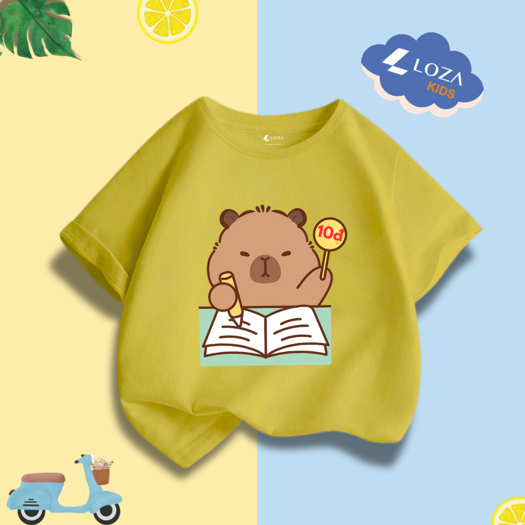 Áo thun bé trai in hình Capybara nhiều mẫu - Loza Kids CA006_thumbnail_4