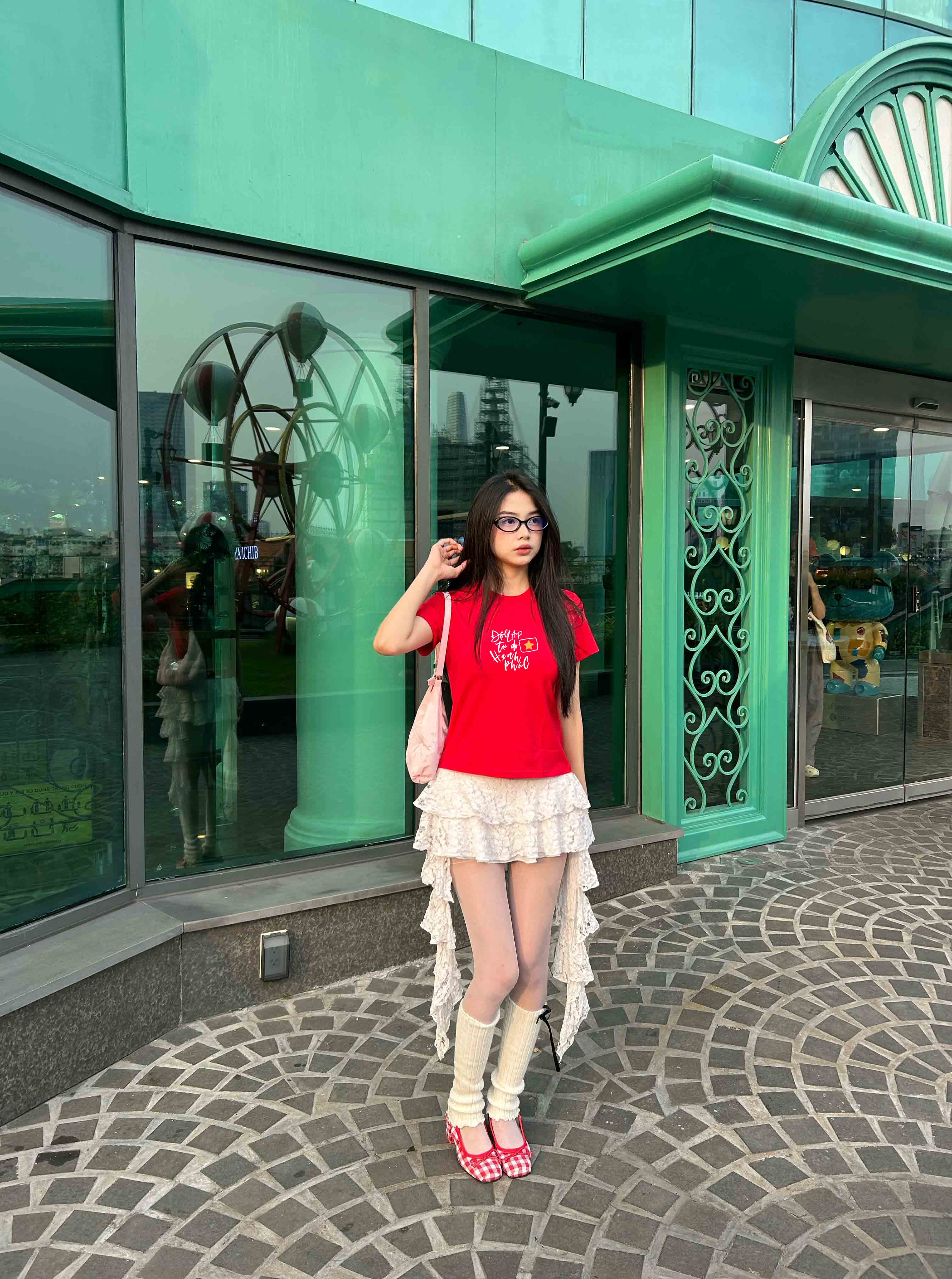 Áo baby tee ôm eo Việt Nam tôi yêu 2119 Miucho cổ tròn vải cotton 4c co giãn thoáng mát in mix_thumbnail_6