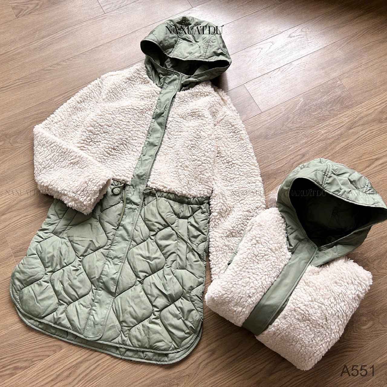 Áo khoác phao phối lông -  A551 (SALE)_thumbnail_3