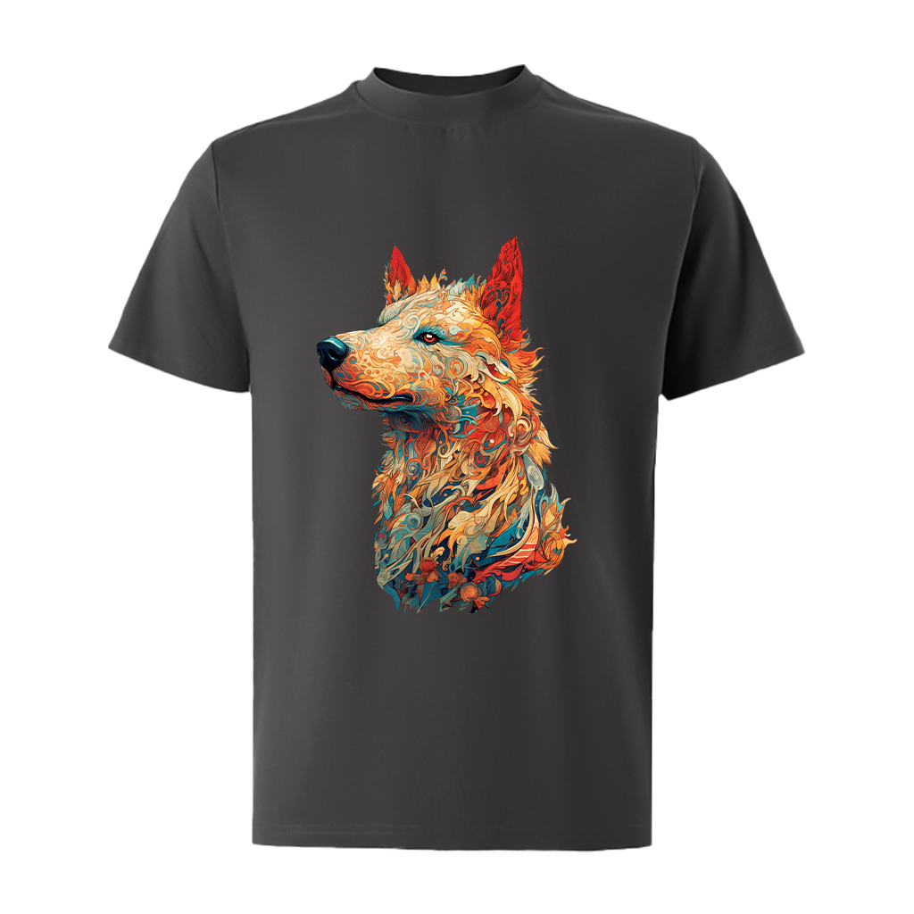 Áo thun nam form rộng 12 con giáp tuổi Tuất ATD487 Miucho Iconic cotton cổ tròn in graphic_thumbnail_16