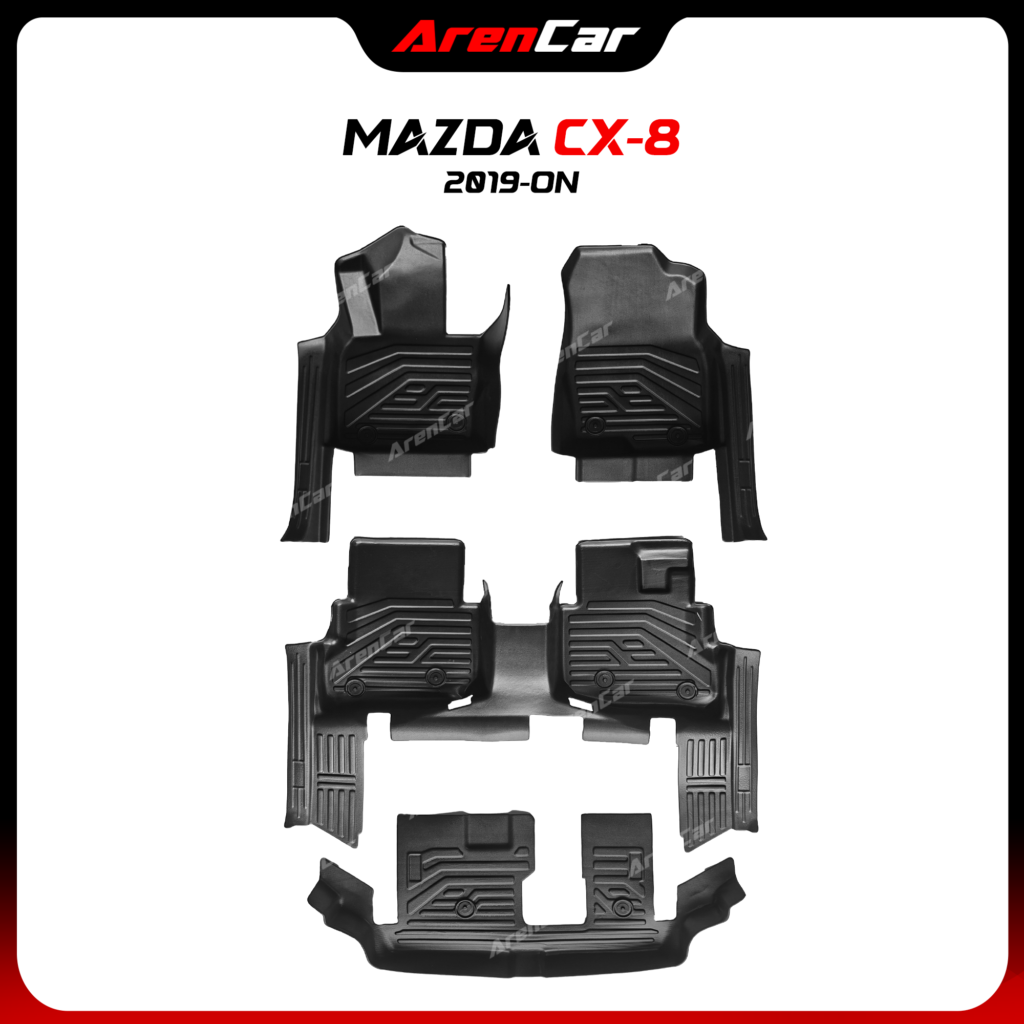 Thảm Lót Sàn Ô Tô TPE Nhựa Đúc Mazda CX-8