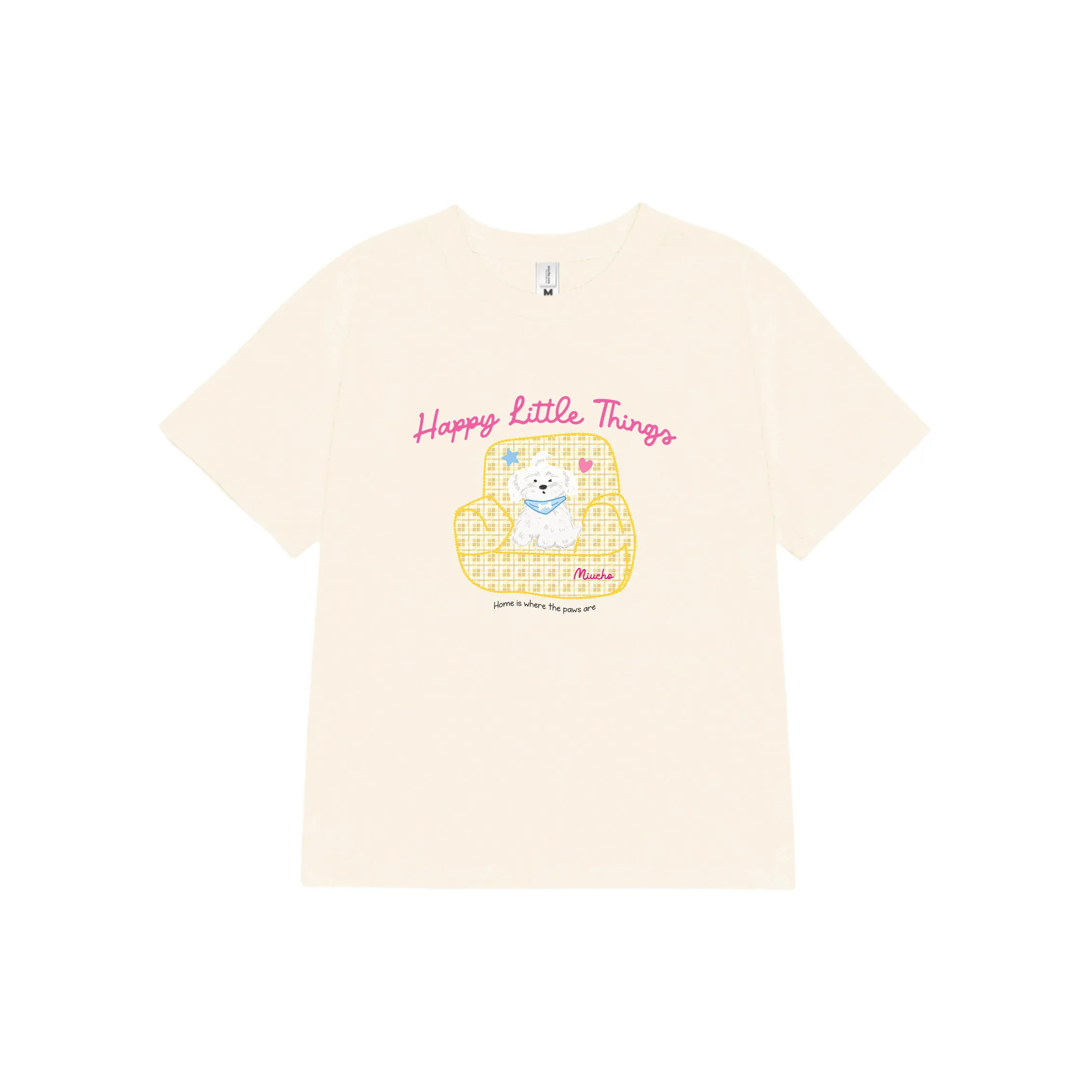 Áo baby tee nữ in hình cún cute 2609 Miucho tay ngắn cổ tròn vải cotton 2c thoáng mát in mix_thumbnail_9