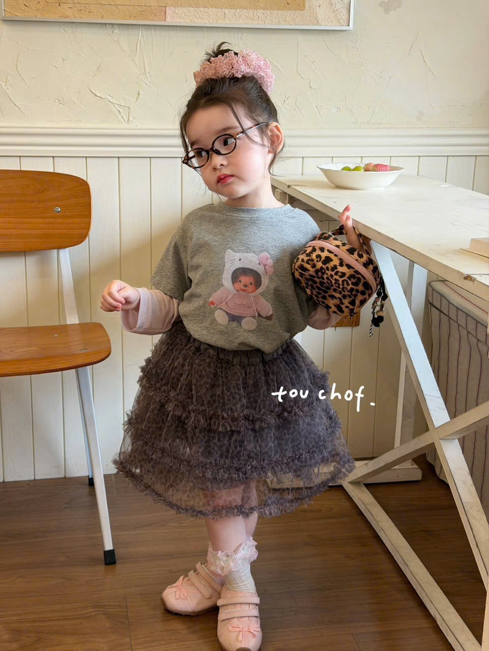 (E58) Chân váy voan da beo Touchof_thumbnail_0