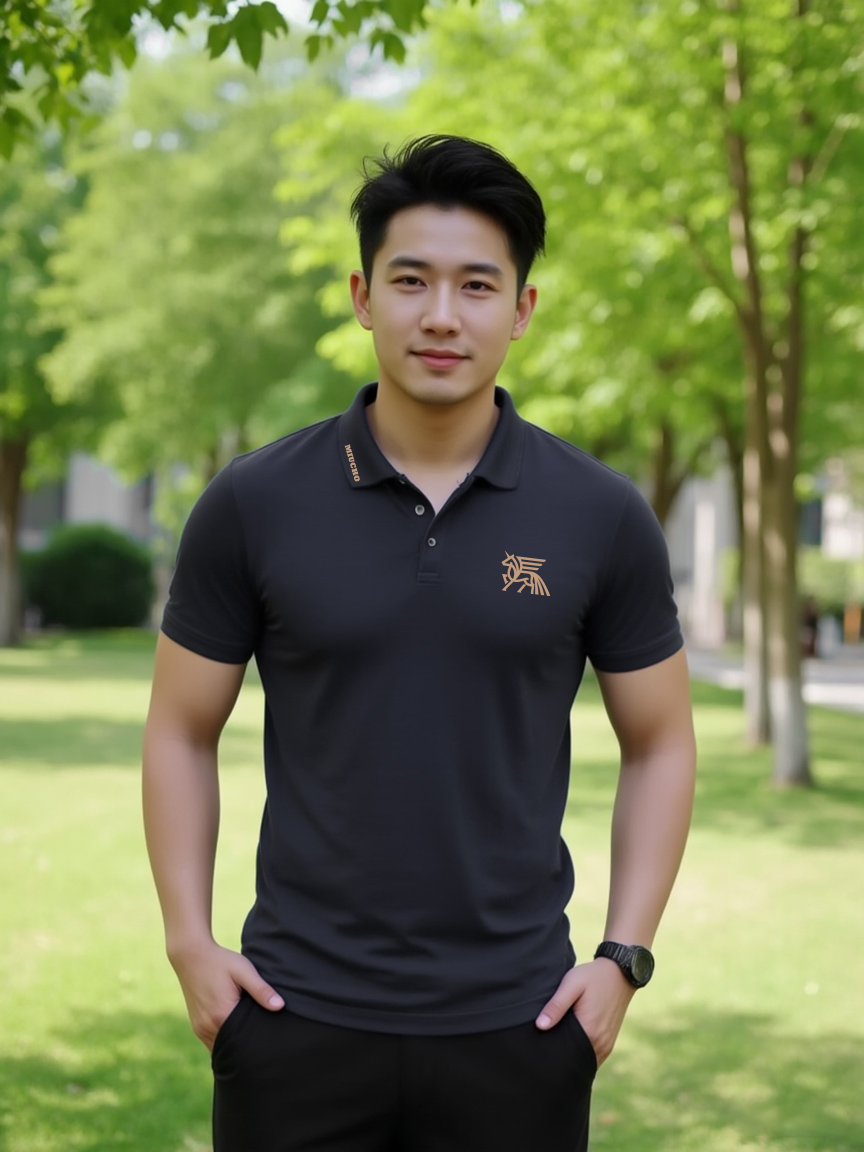 Áo polo nam form vừa 1932 Miucho Iconic vải cá sấu đứng form thoáng mát in basic_thumbnail_6