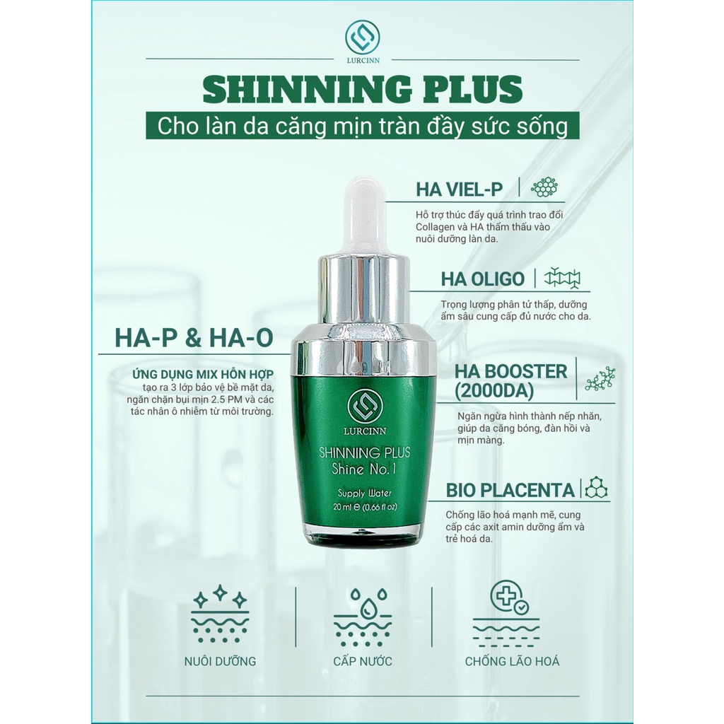 Serum Căng Bóng HA Shine No 1 Lurcinn - Shinning Plus 20ml_thumbnail_3