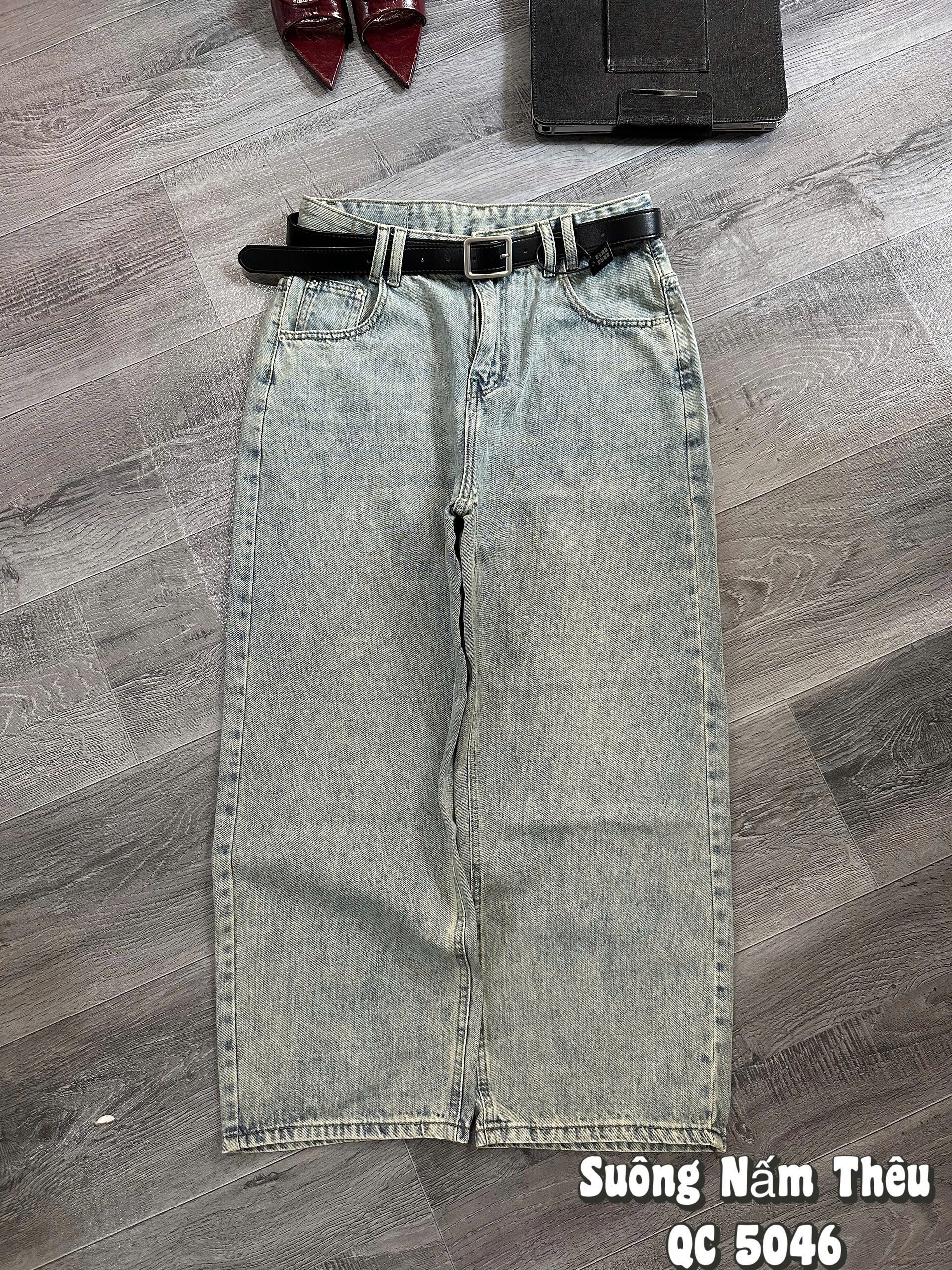 BIGSIZE - Quần jean suông nấm thêu chữ T-QJ5046_thumbnail_7