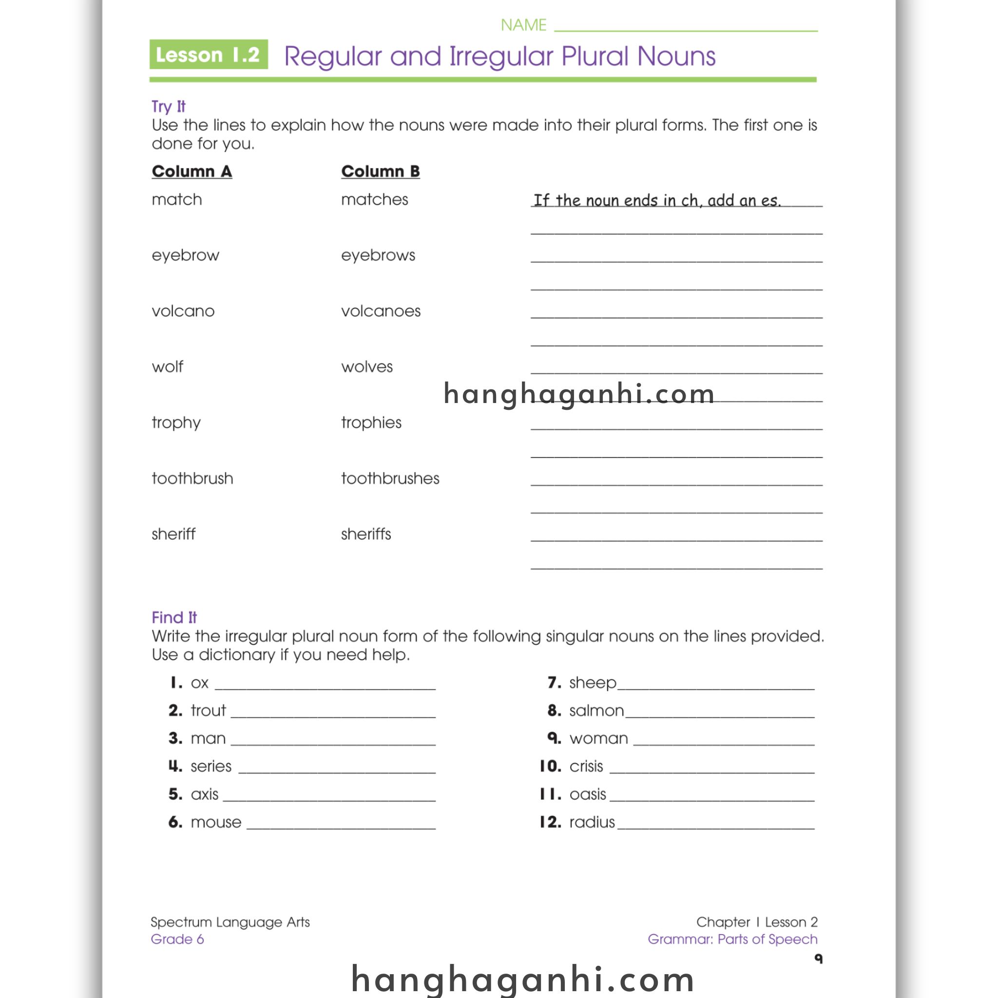 Sách Spectrum Language Arts Workbook Grade 6_thumbnail_8