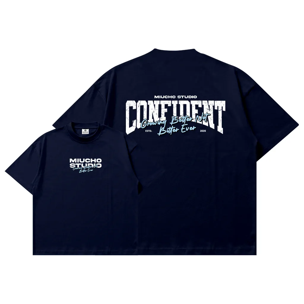 Áo thun boxy unisex chữ basic Miucho 3054_thumbnail_11