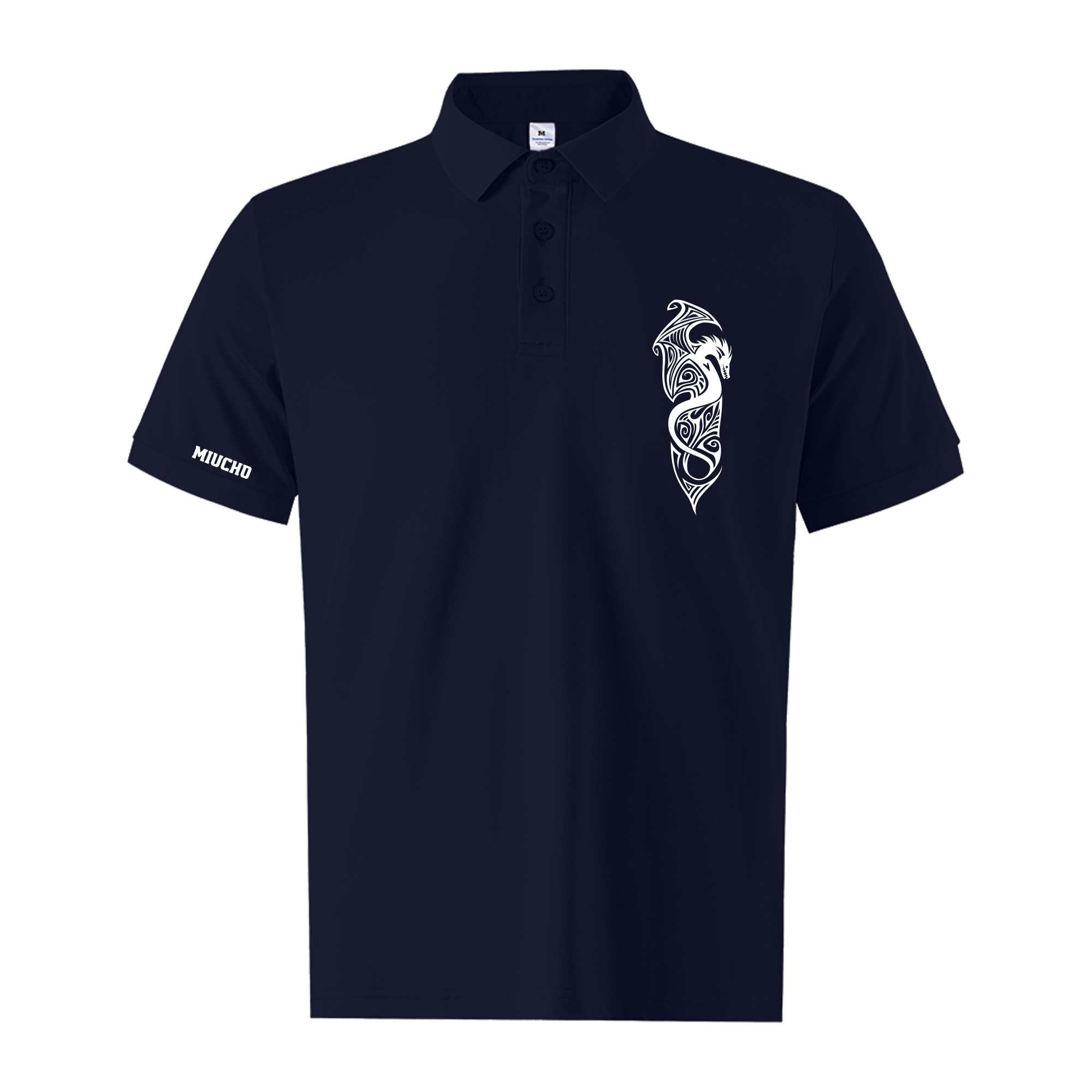 Áo polo nam big size form vừa 2062 Miucho Iconic vải cá sấu polyester thoáng mát in artwork_thumbnail_15